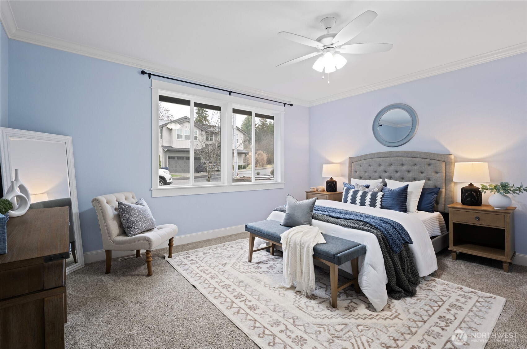 Great room with a gorgeous catwalk which leads to the 2 bedrooms and full bath on one end and to the office and generous bonus room on the other end of the house.