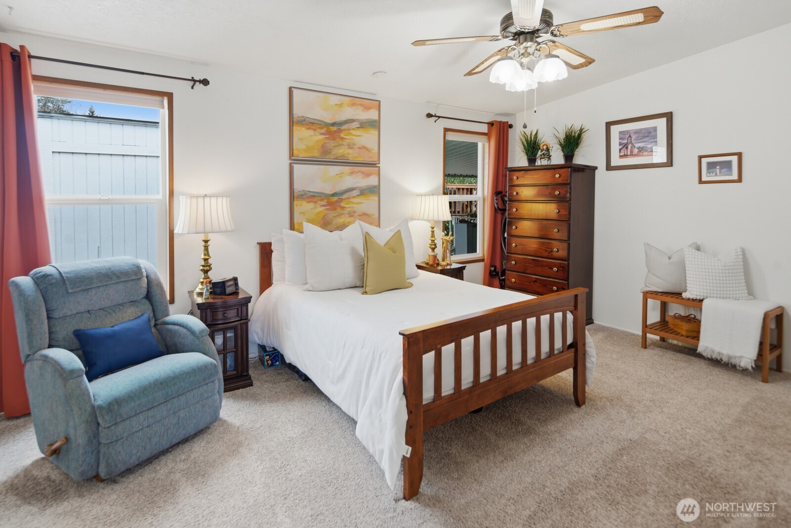 Spacious primary with incredible natural light