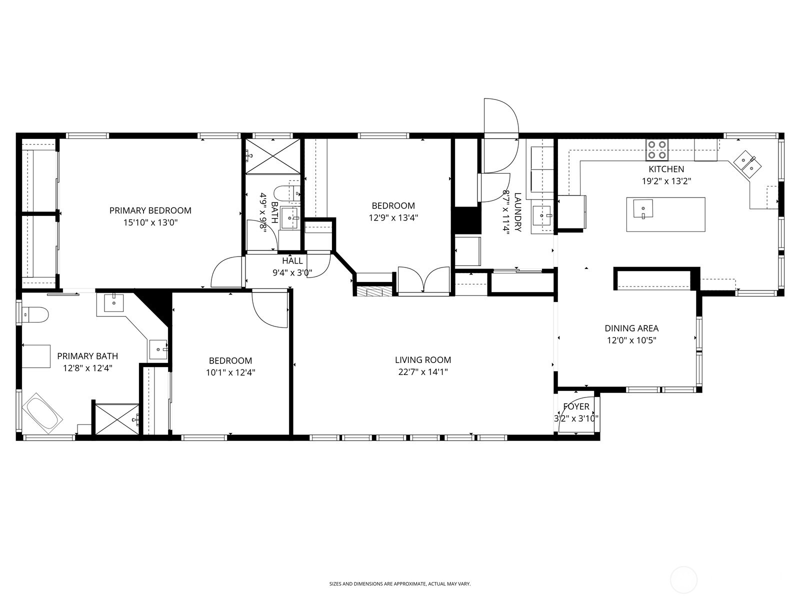 Floor plan with dimensions