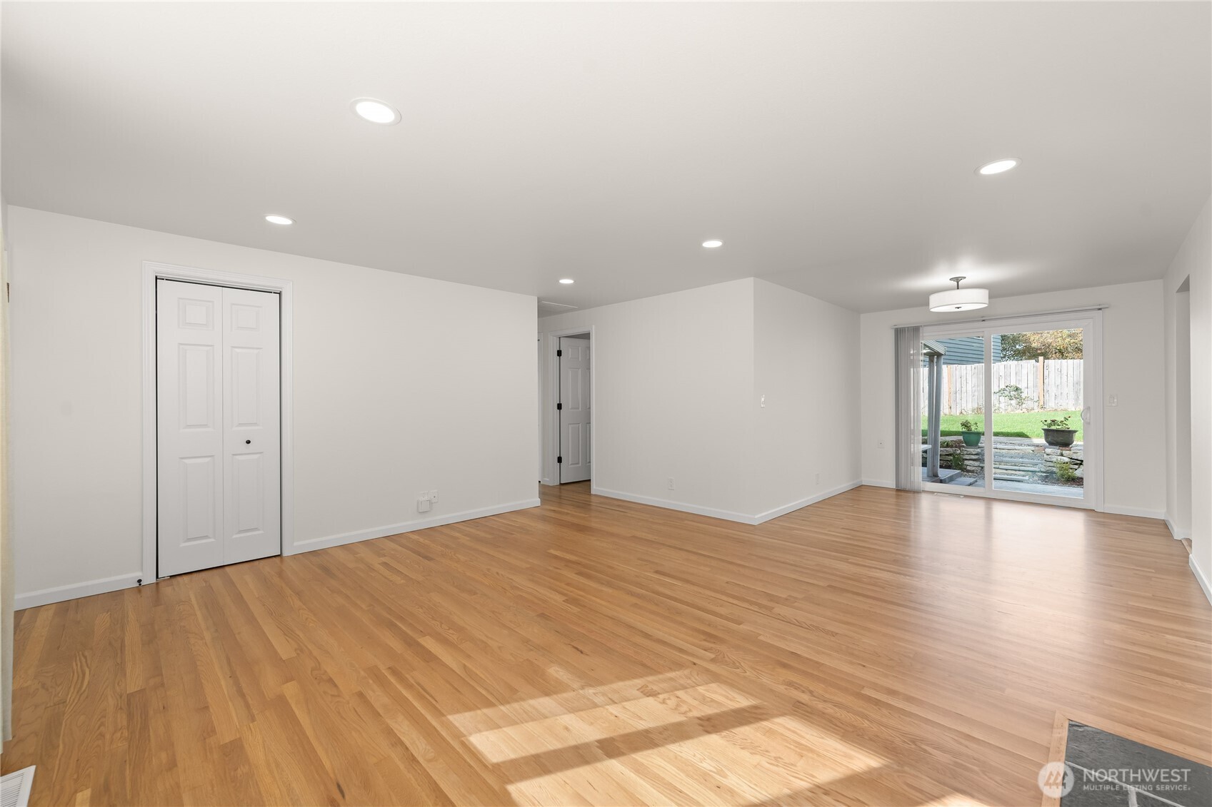 Abundant storage throughout the home, including a spacious front entry closet and a walk-in hallway closet