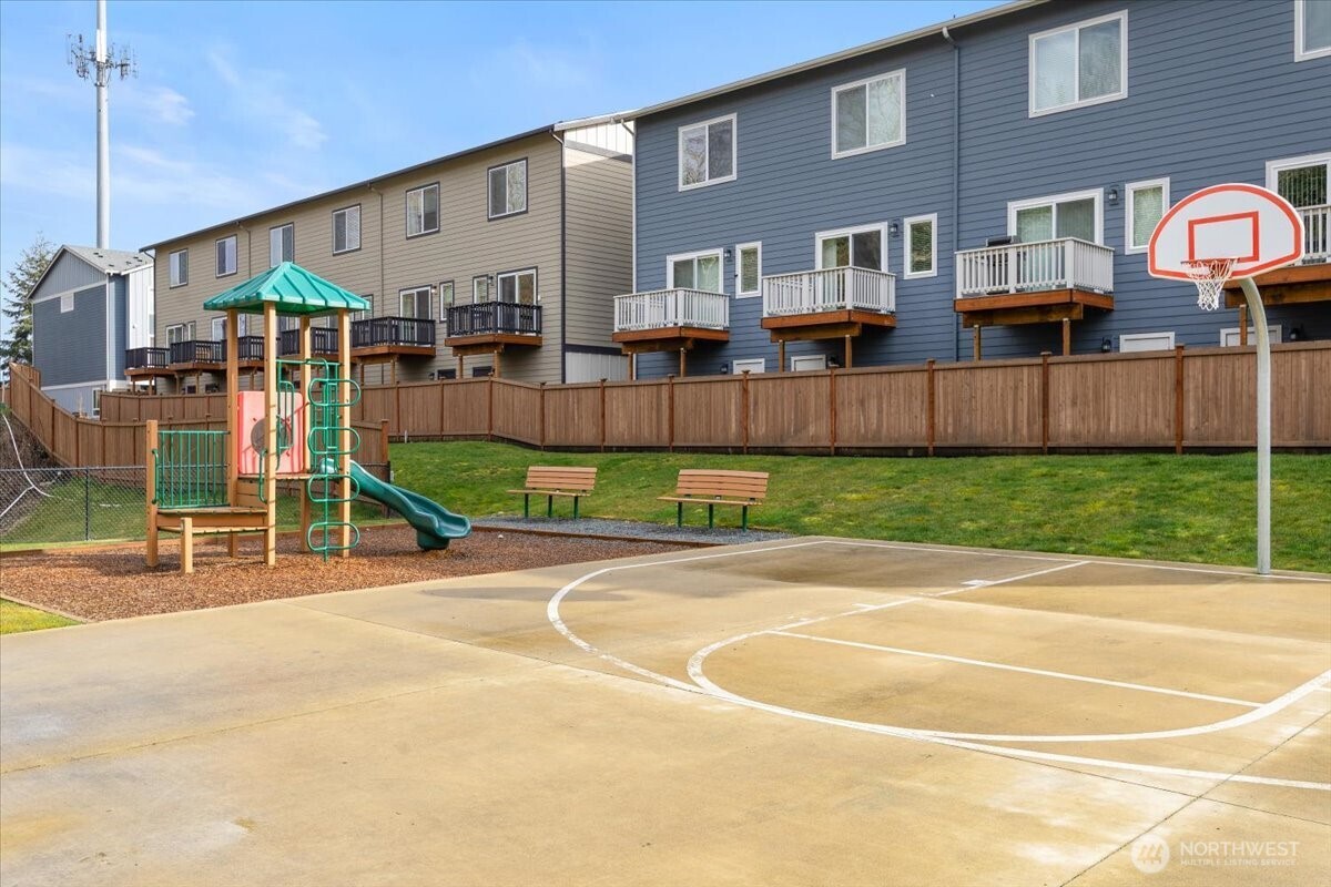 Kids Play area & basketball court