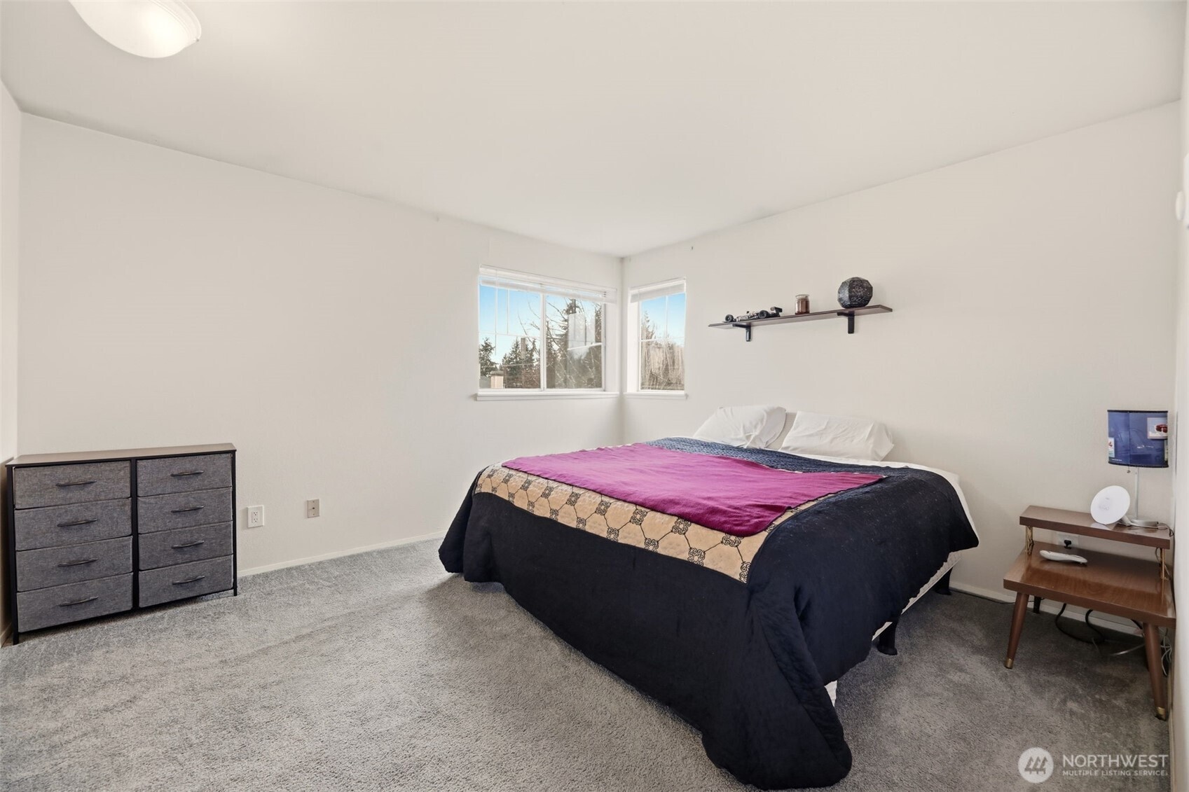 2nd floor primary bedroom has enough room for a king size bed plus plenty of furniture.