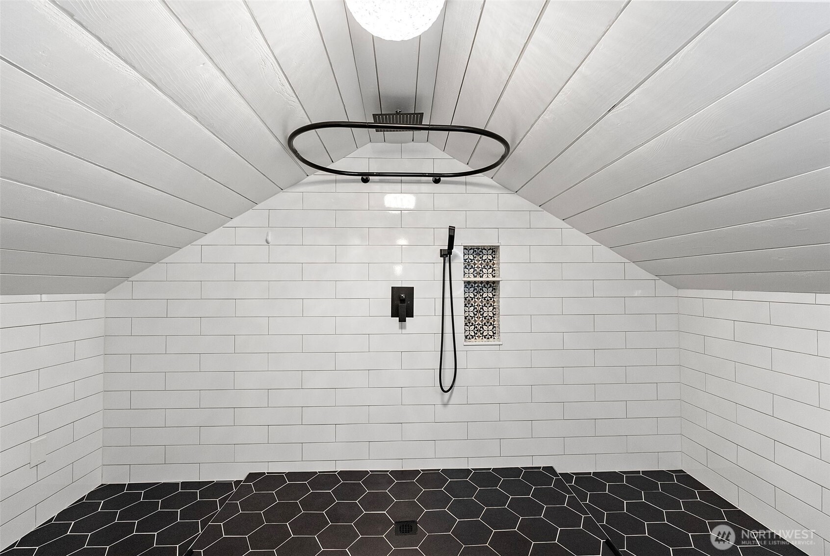 Upstairs 3/4 bathroom.