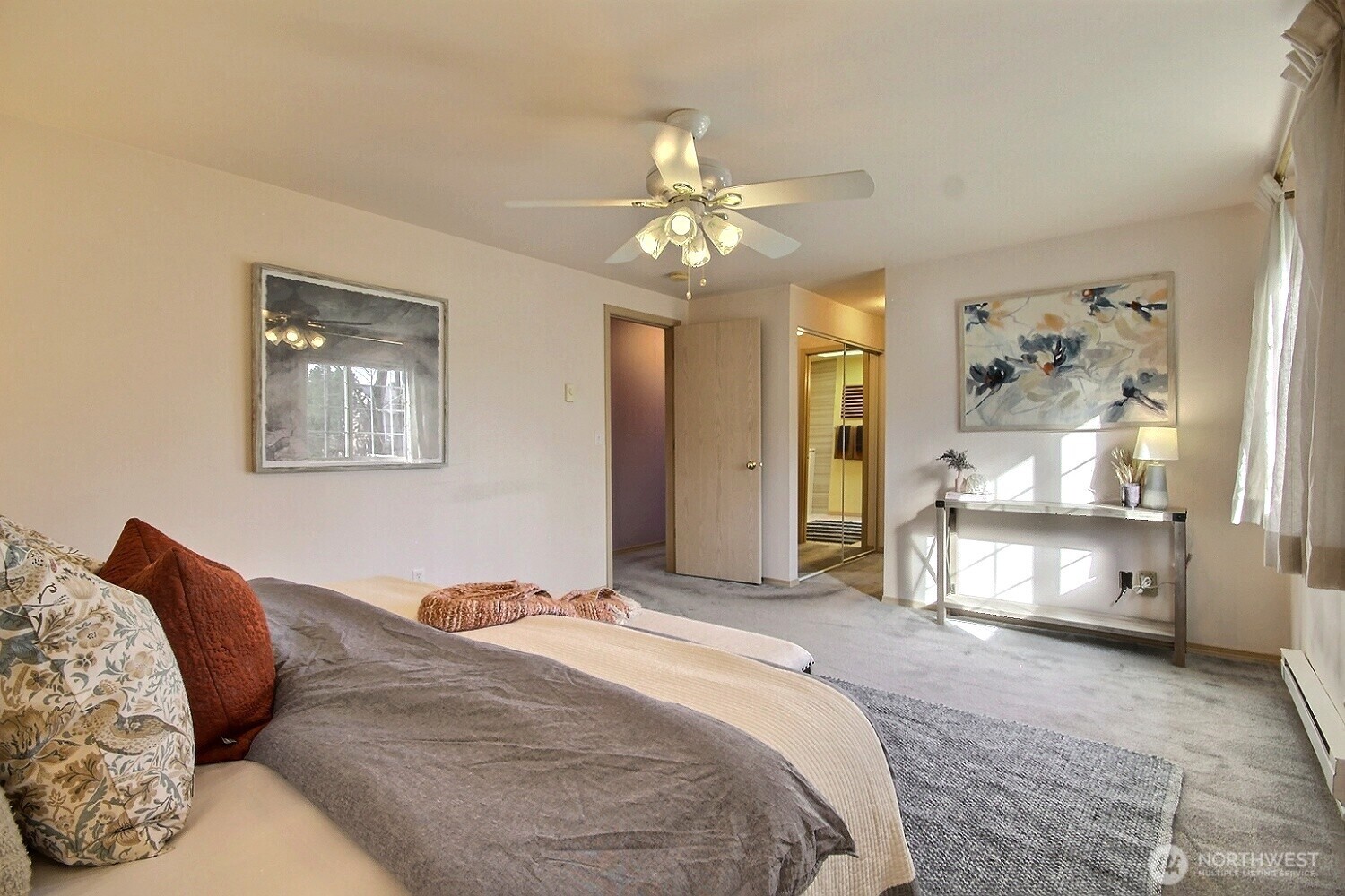 In the primary suite you'll find 2 closets and a private 5-piece bathroom.