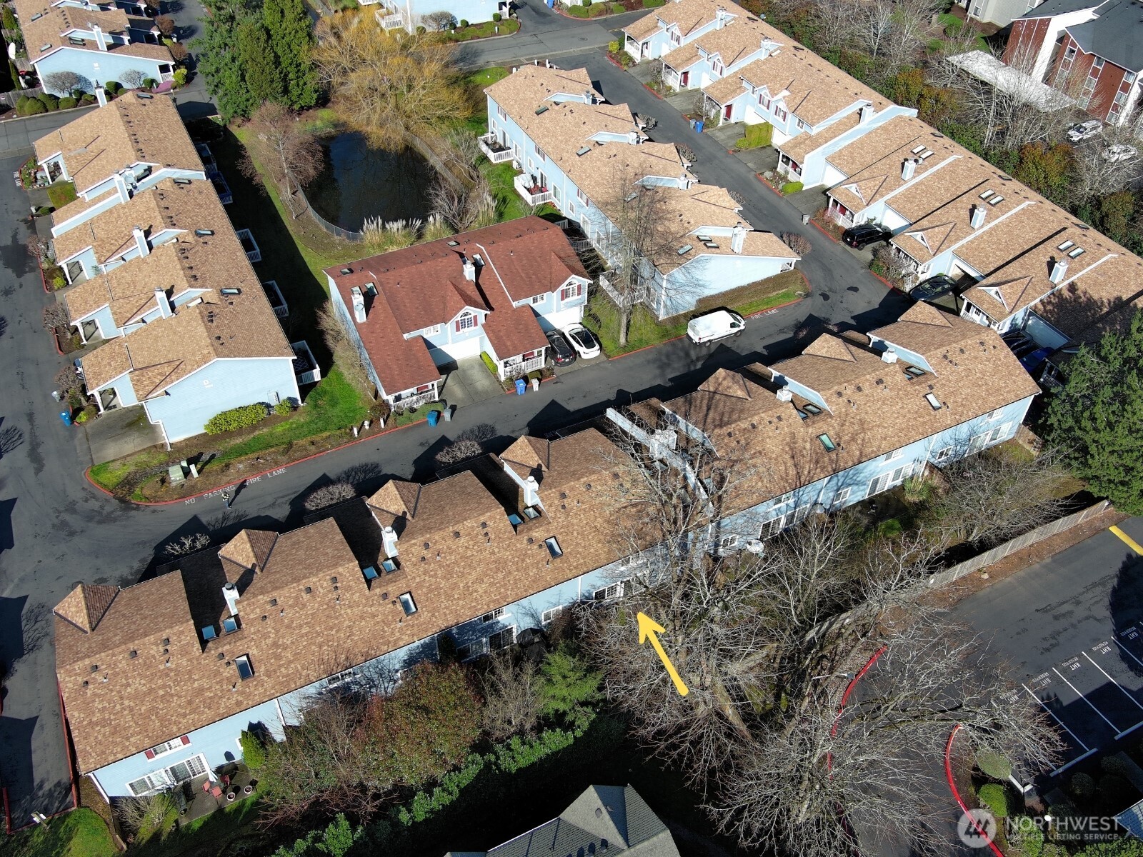 Only a handful of townhomes in this complex enjoy a private back patio and small yard.