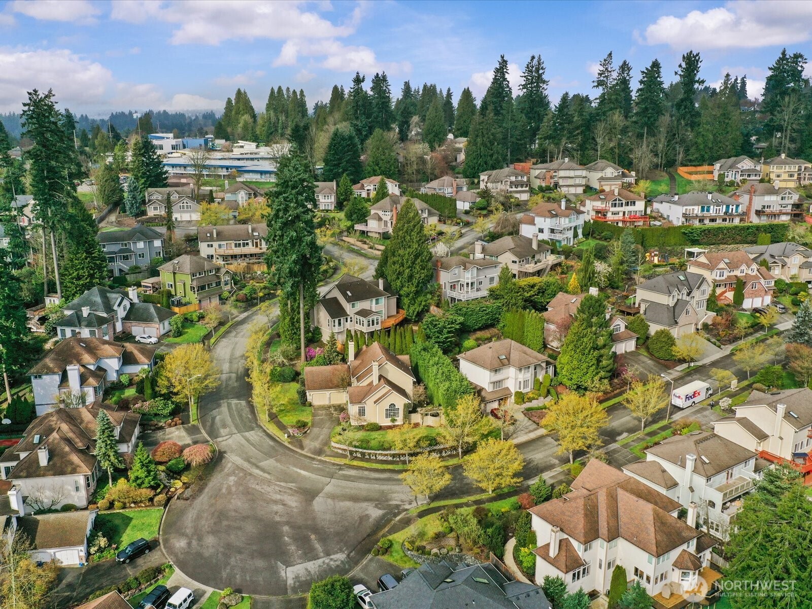 Overhead look at North Creek Heights HOA