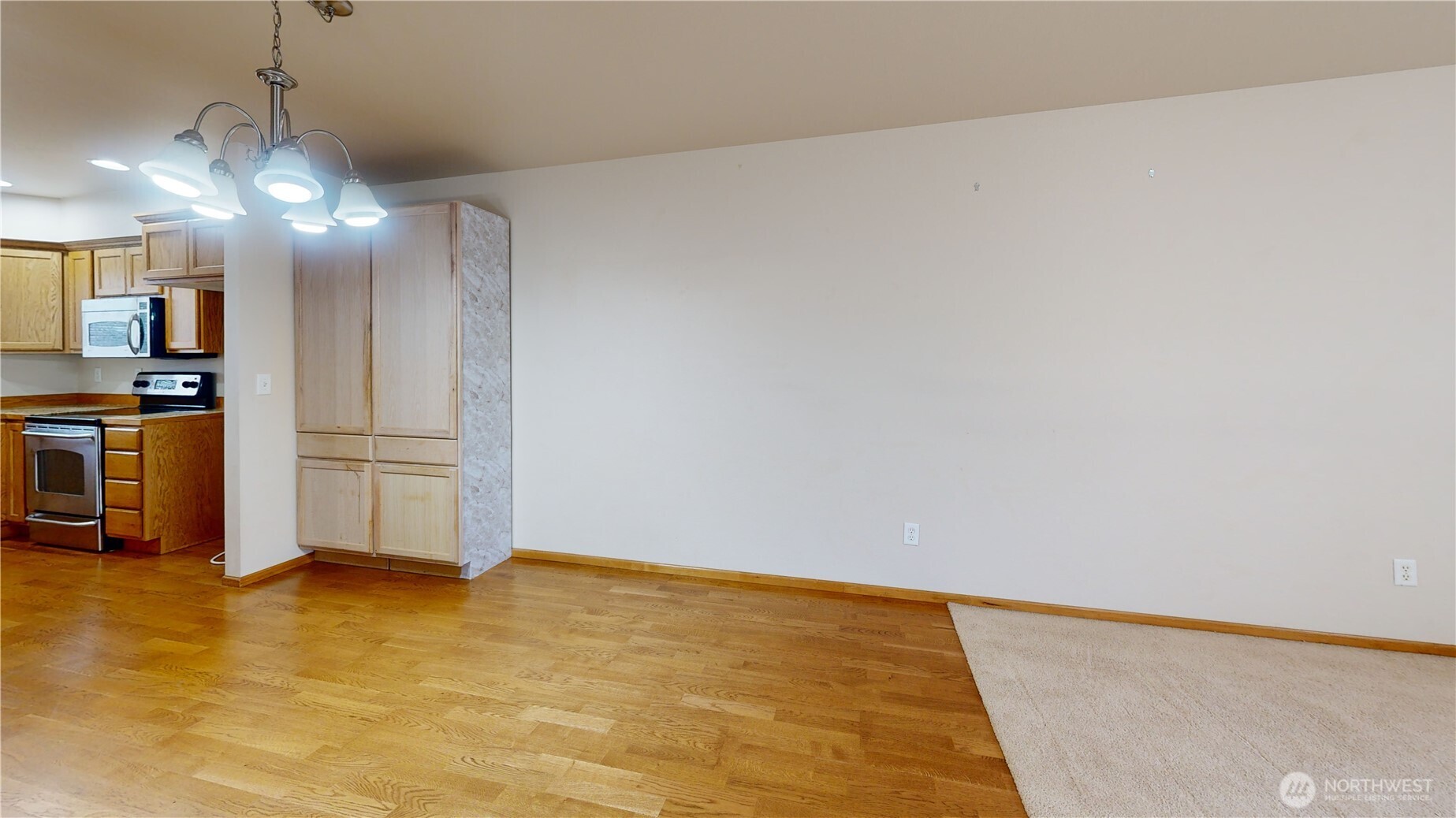 Dining area adjoining living room