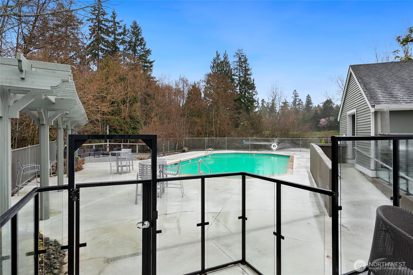 One of the outdoor pools. This is the spot to be in the summer months! There are other pools - indoor and outdoor, a sauna, hot tub, and so much more. Live it up!