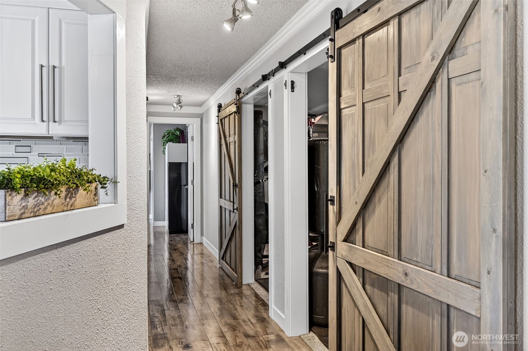 Lower level guest room.