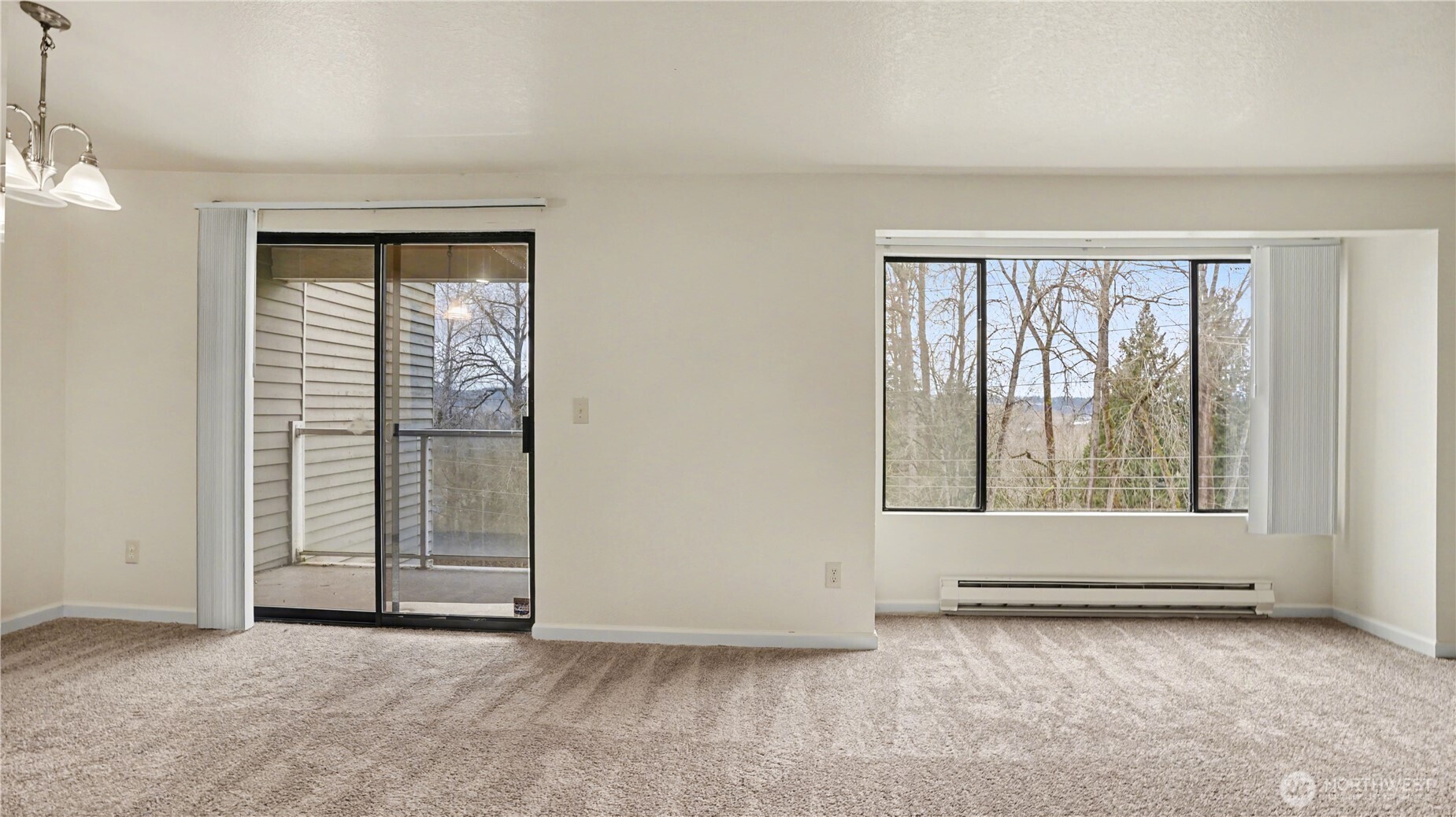 Open concept allows for seamlessly flow from the living room to the dining area.