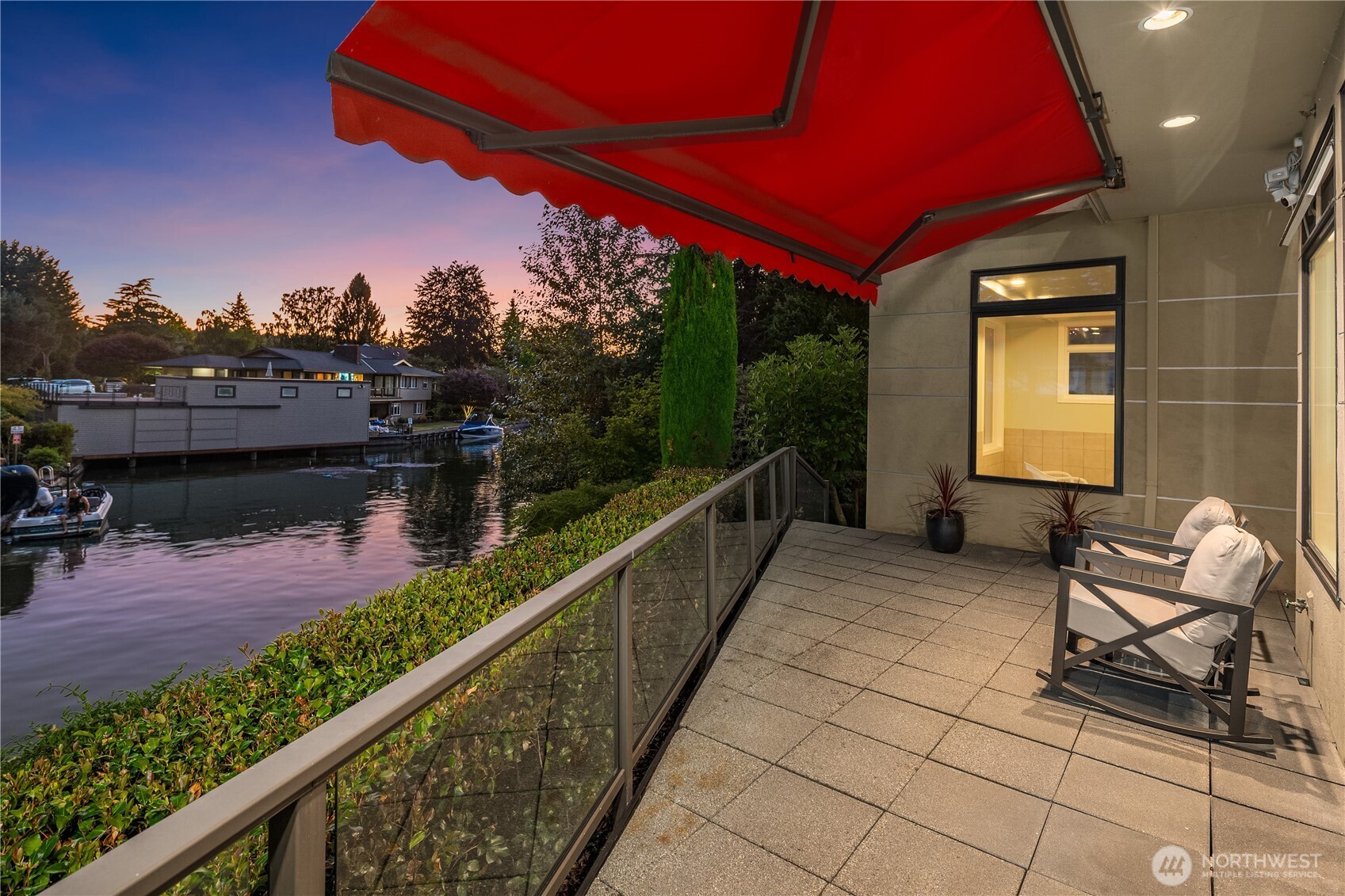 Deck off the dining room and direct access to the pool