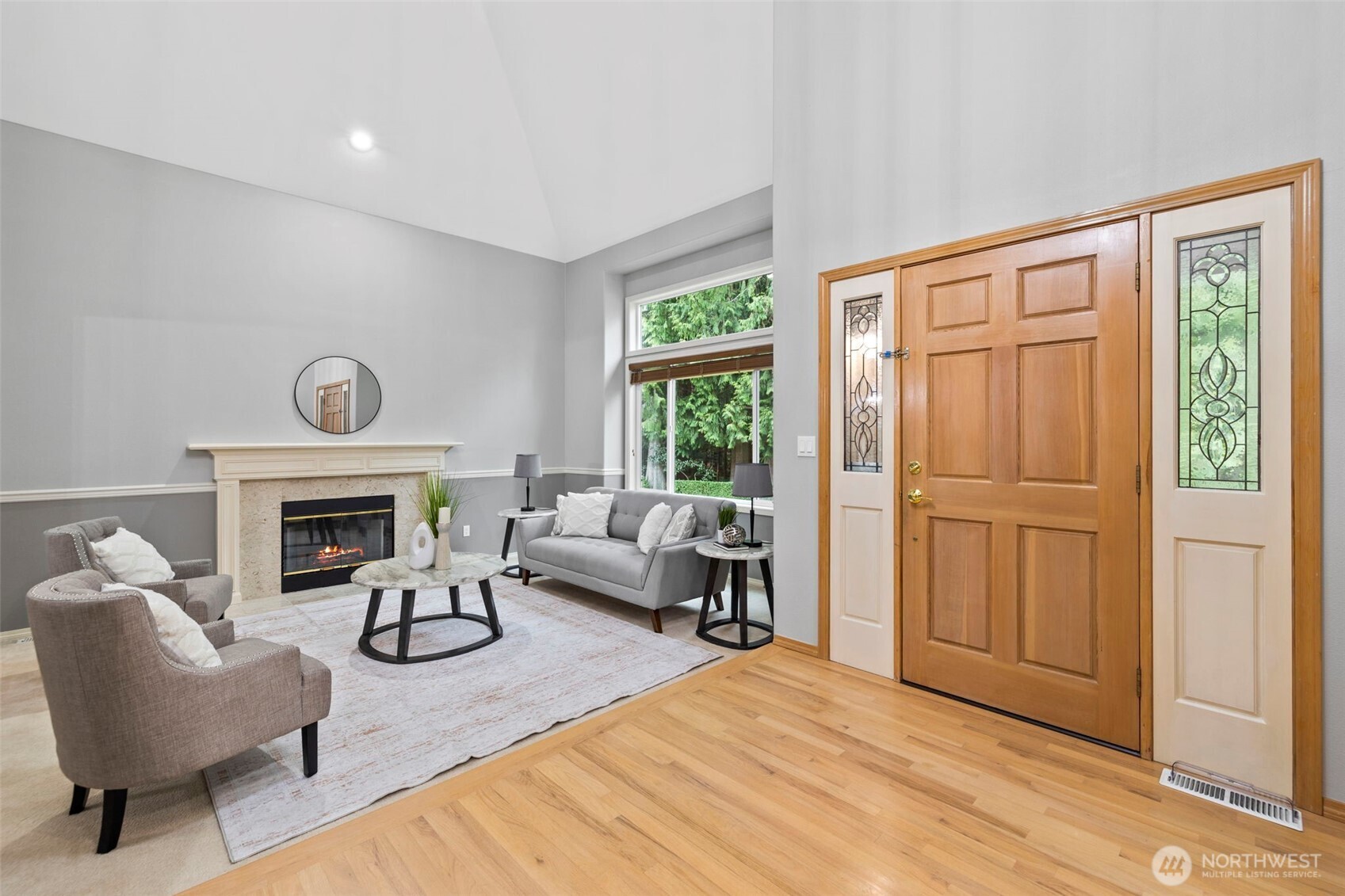 Private living room looking out to green belt (No Growth Protection Area).