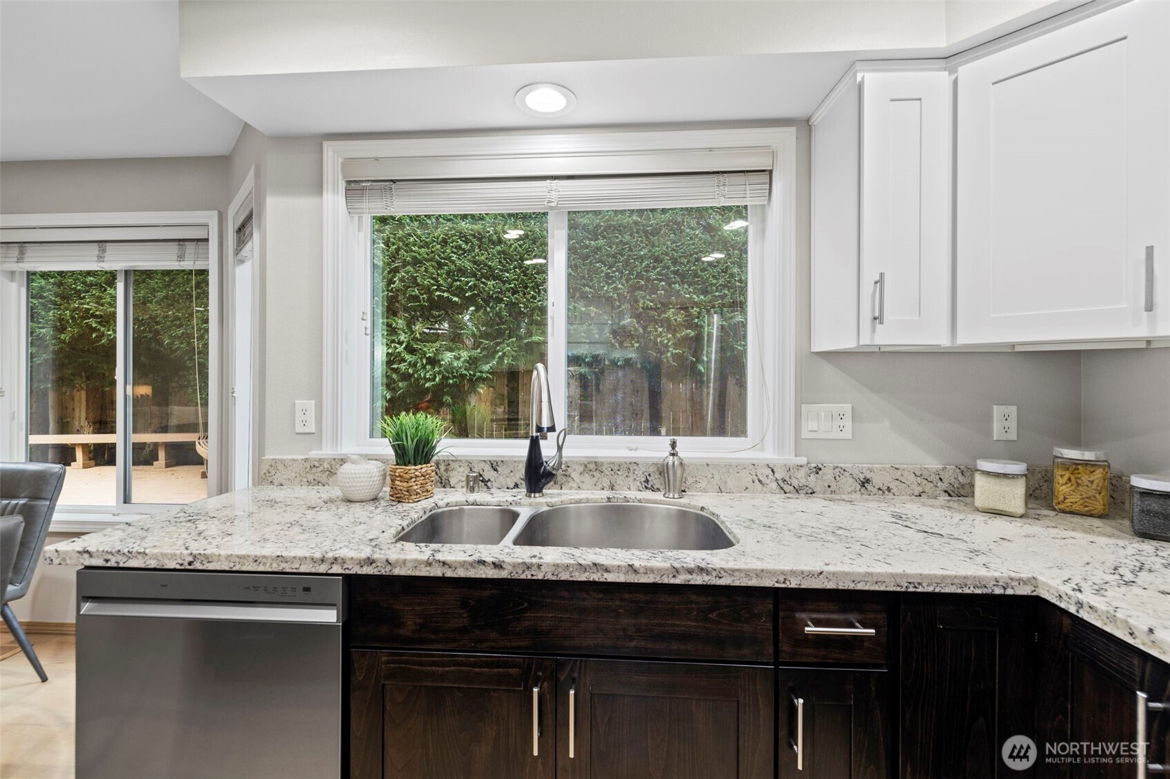 Another set of French door takes you to the wraparound deck!
