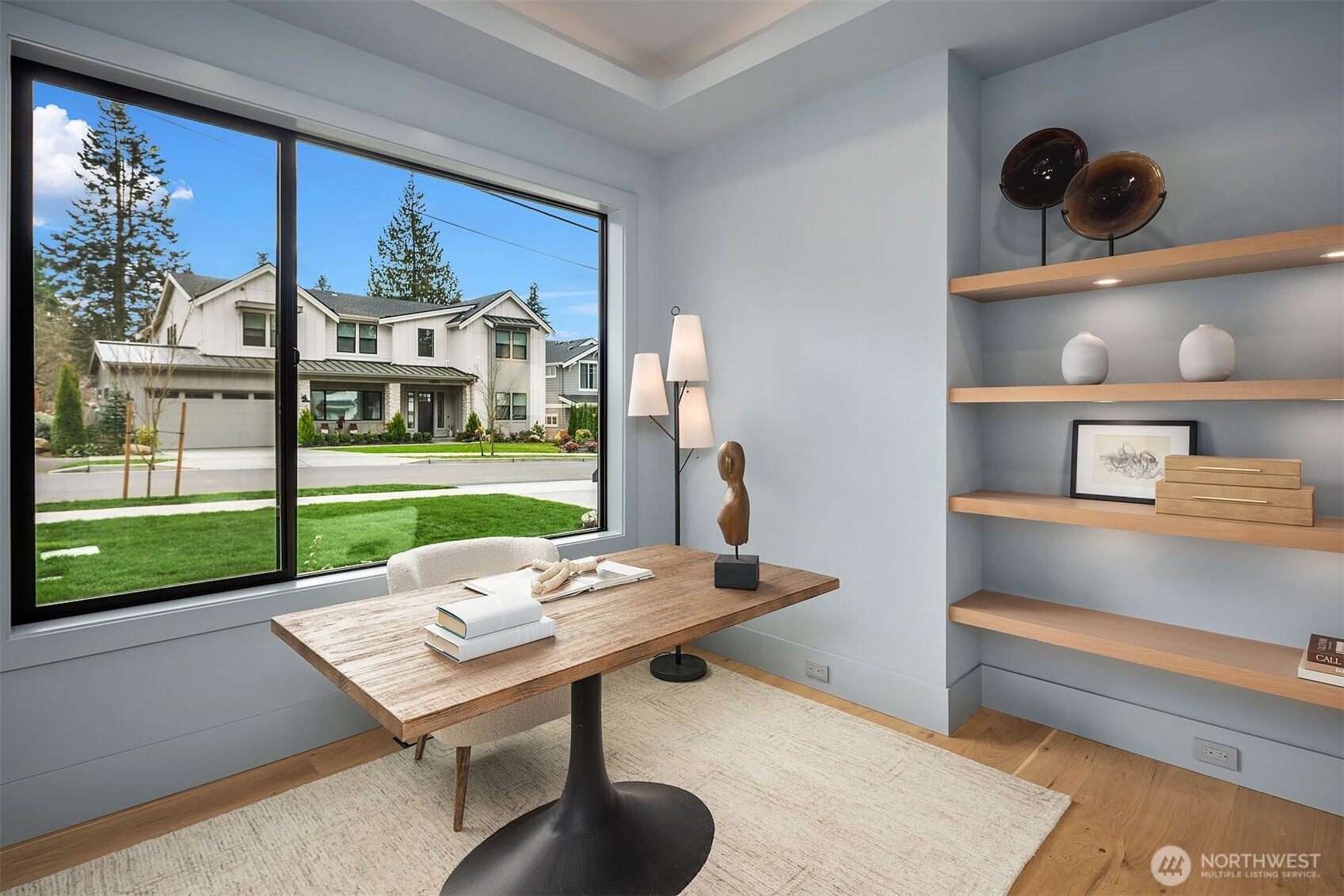 Designated den and dining room