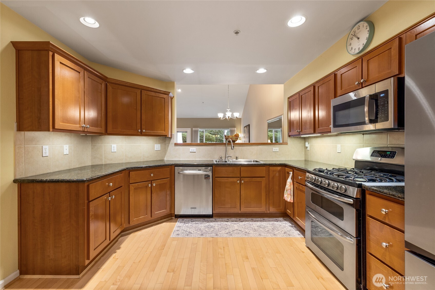 Spacious eat-in-kitchen.