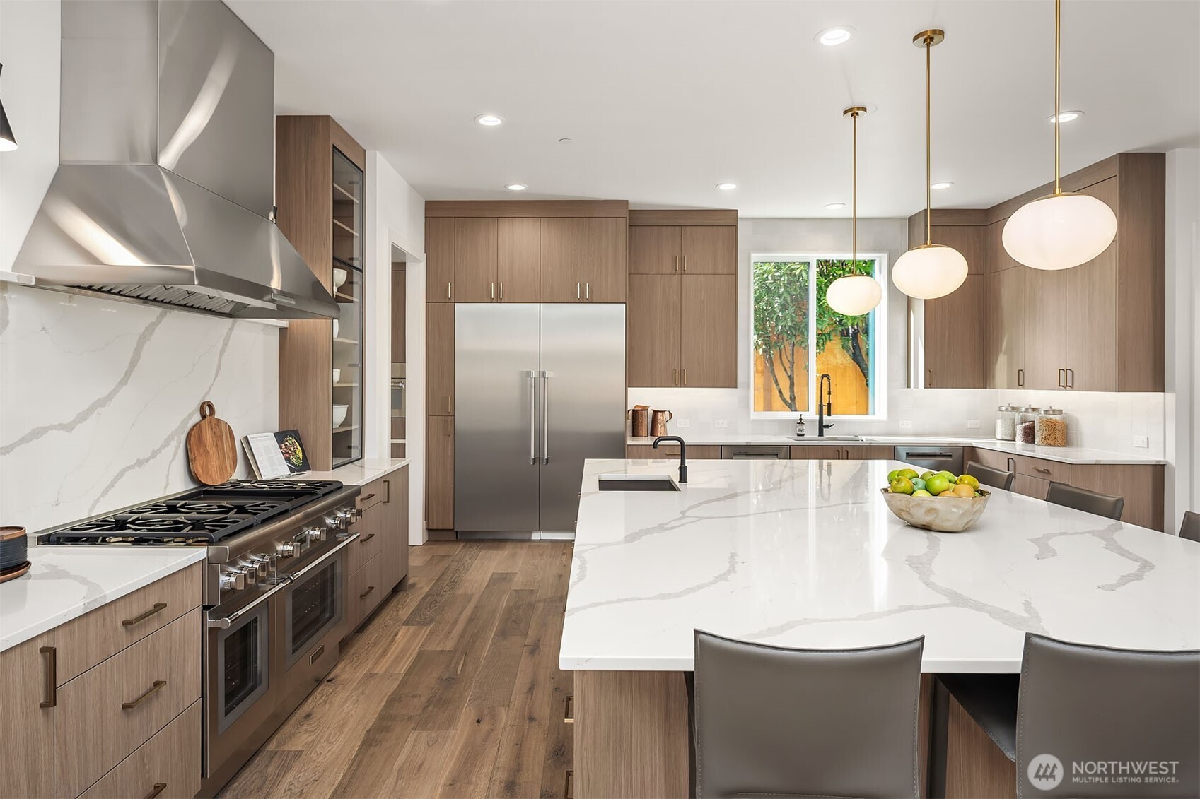 Thermador appliances & custom Bellmont frameless cabinetry