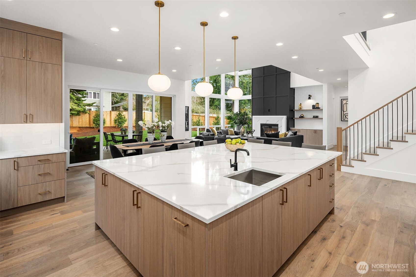 Site lines into Great Room