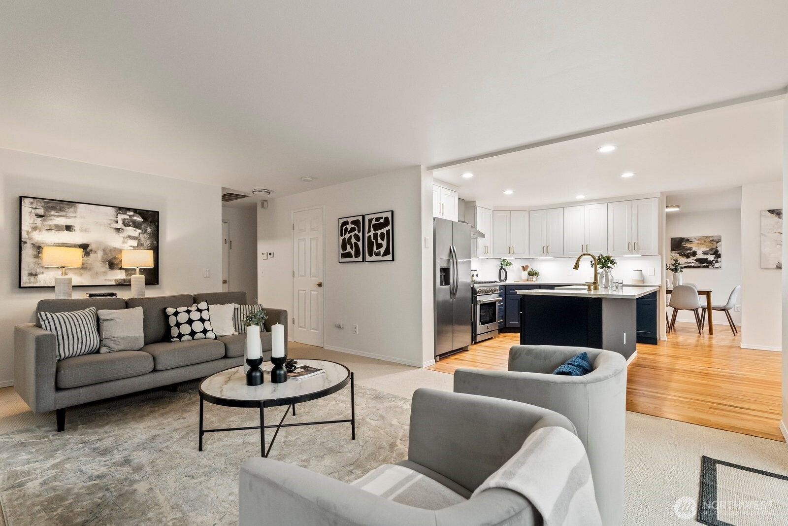 One big contiguous area.