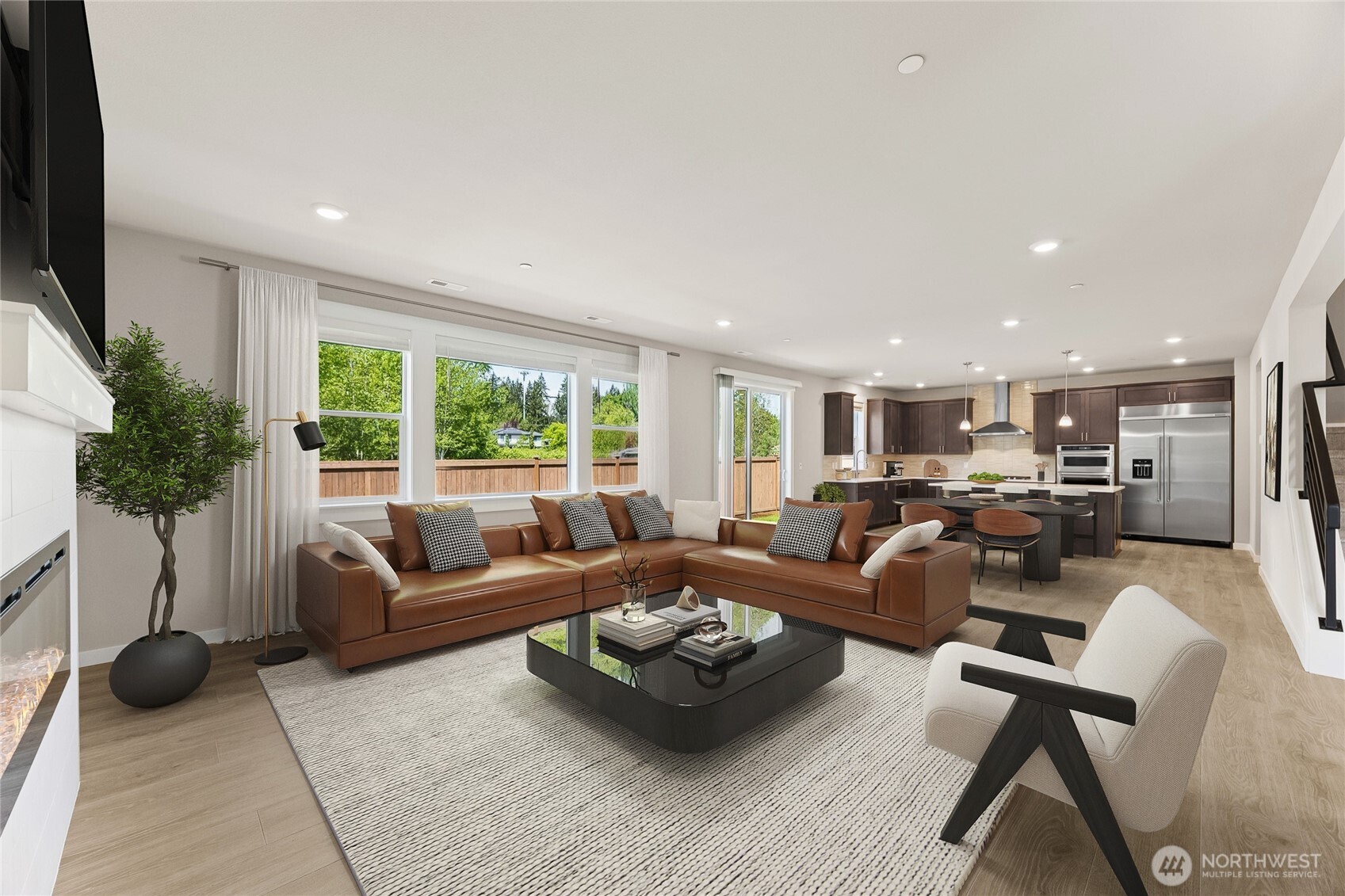 Very open layout - virtually staged, showing a similar plan.