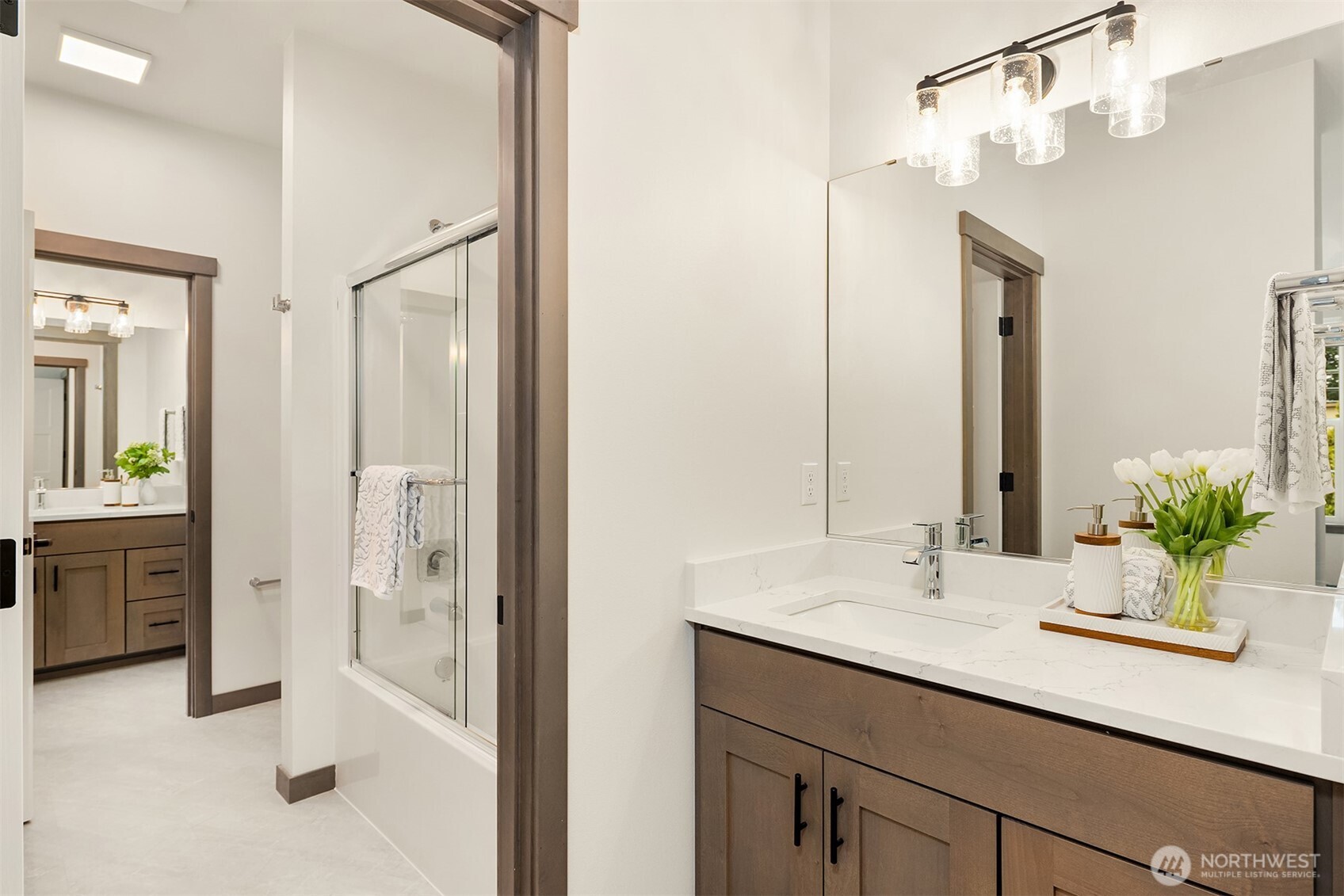 Upper floor has 2 additional BR's that share a Jack & Jill bath. Plus a big guest suite/bonus room