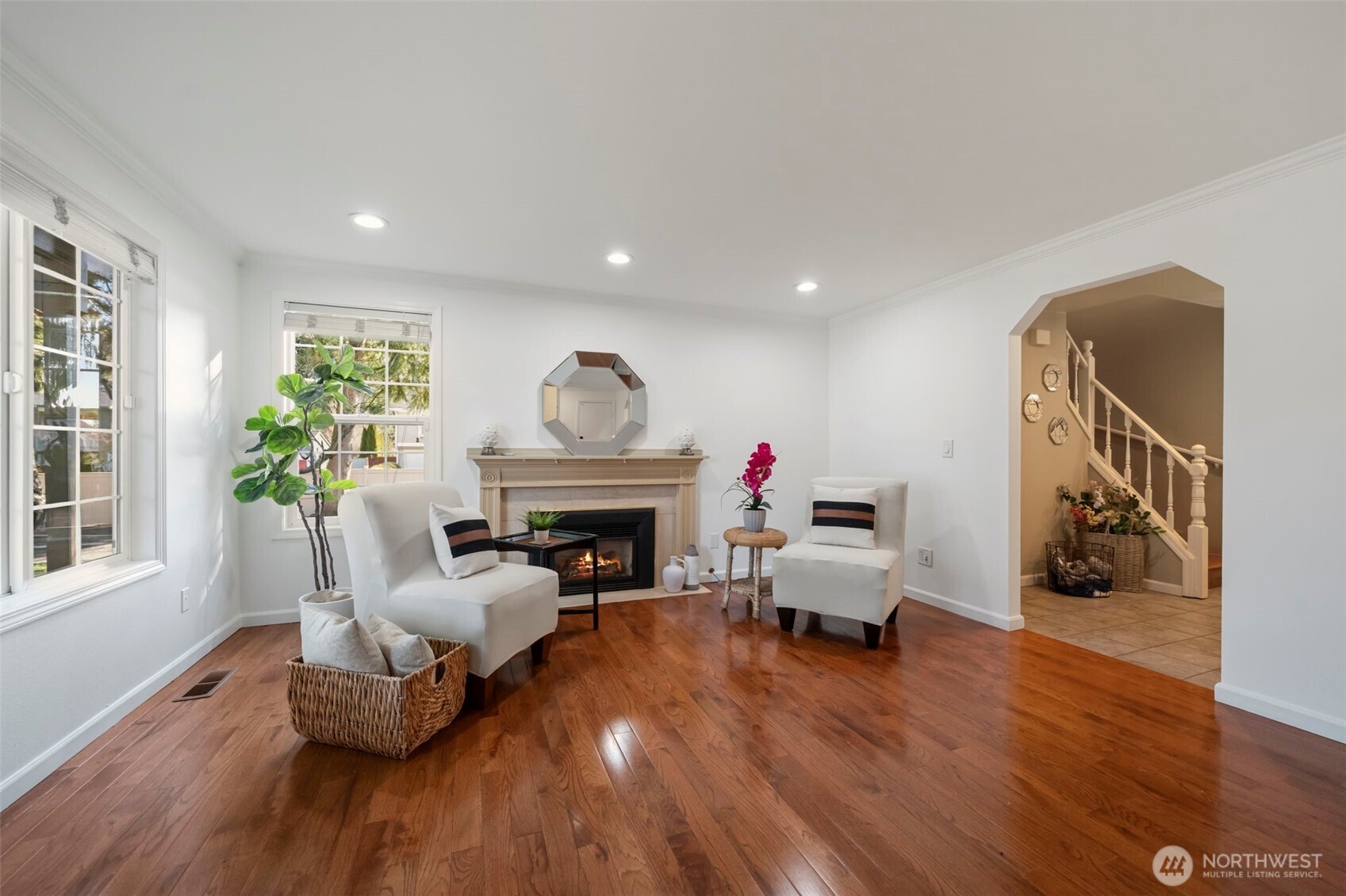 The open loft adds flexible living space and could easily be enclosed as a private fourth bedroom or guest suite—ideal for extended living, multigenerational use, or a quiet work-from-home retreat.