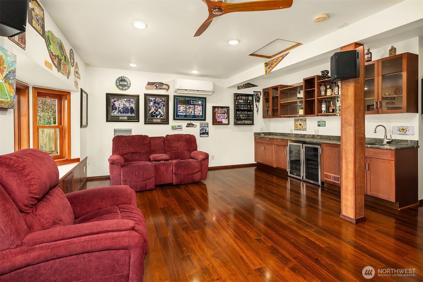 The bonus room is an entertainment enthusiasts dream.