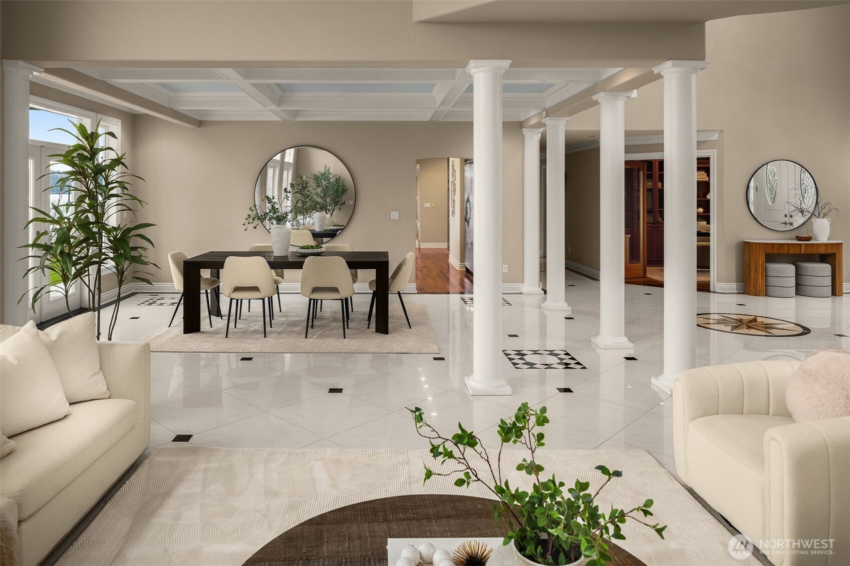 Statement living spaces throughout.