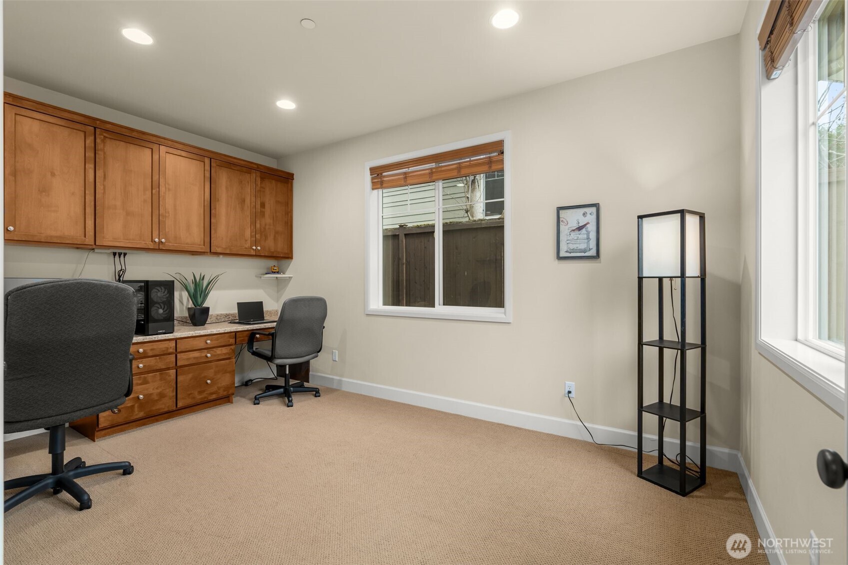 Office/Den with built-ins