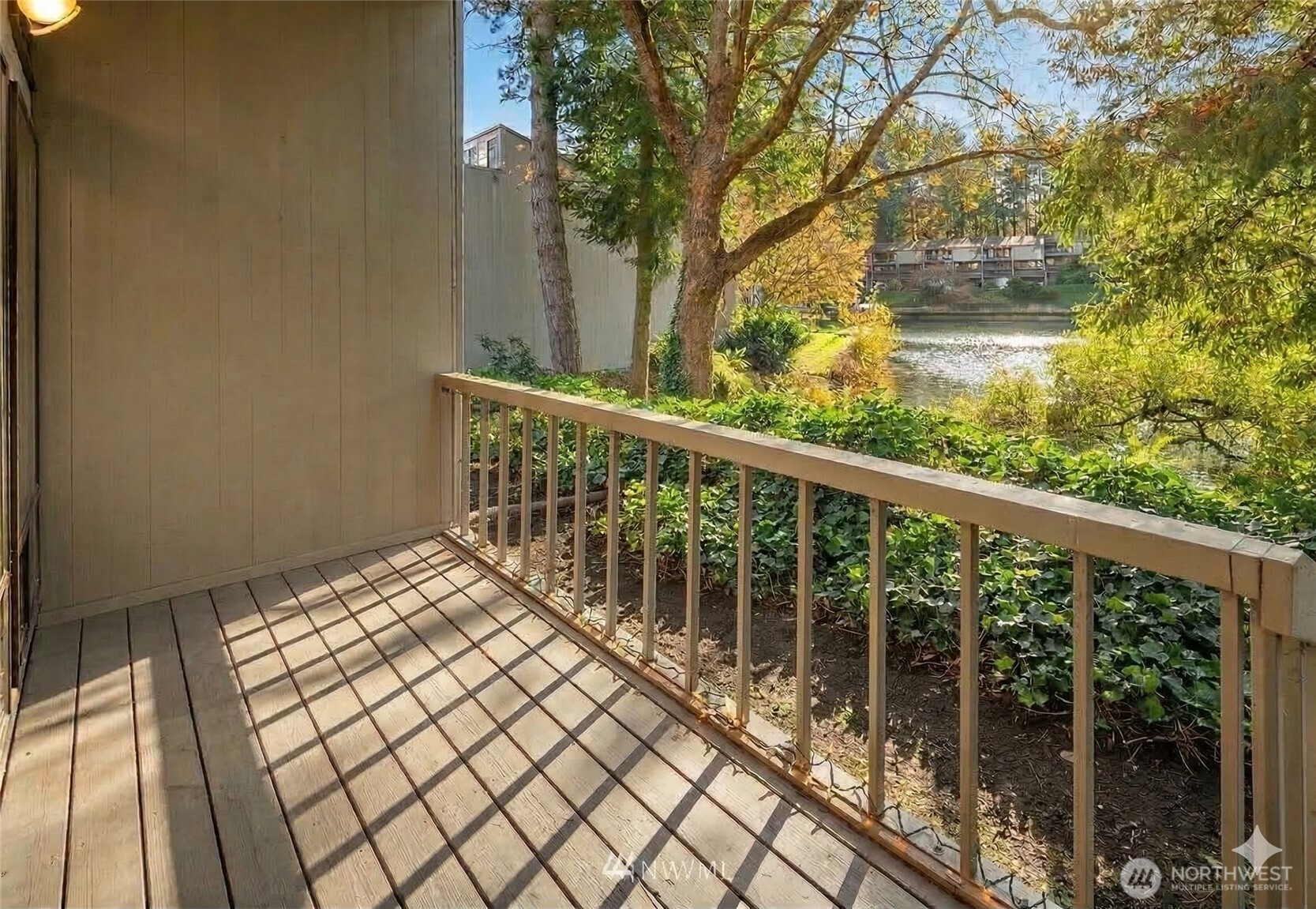 private deck with water views