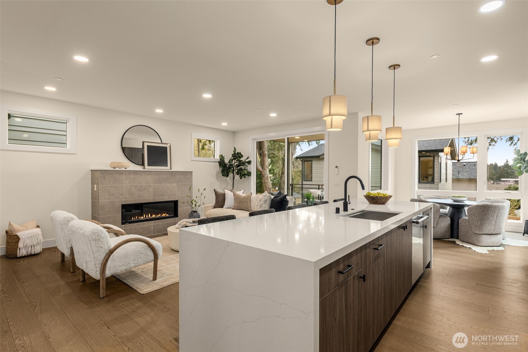 Lower level bonus/media room.