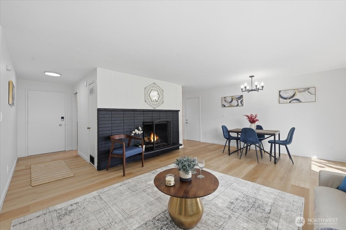 Wood burning fireplace. New LVP flooring and newly painted interior throughout.