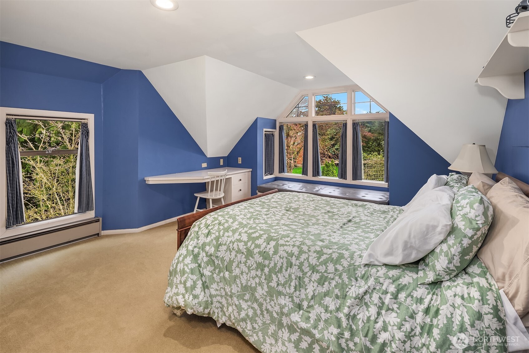 One of two bedrooms on third floor