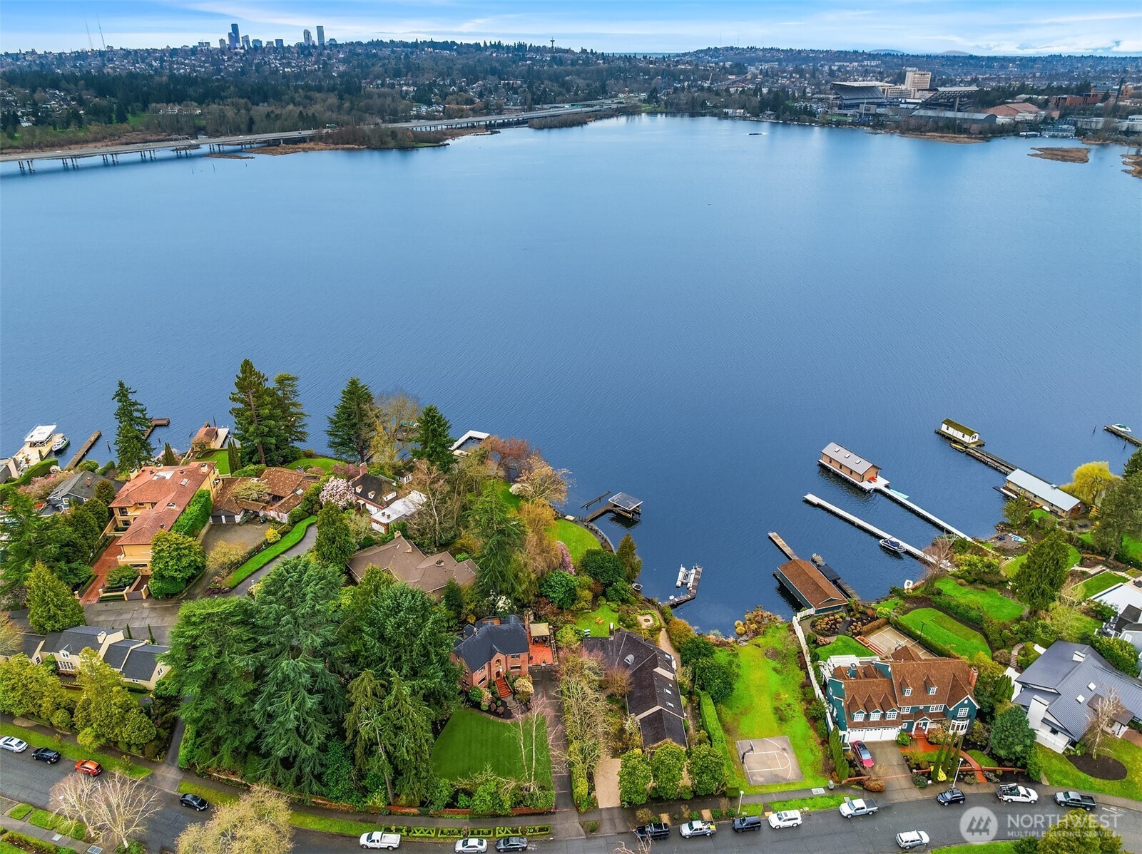 Aerial view of property