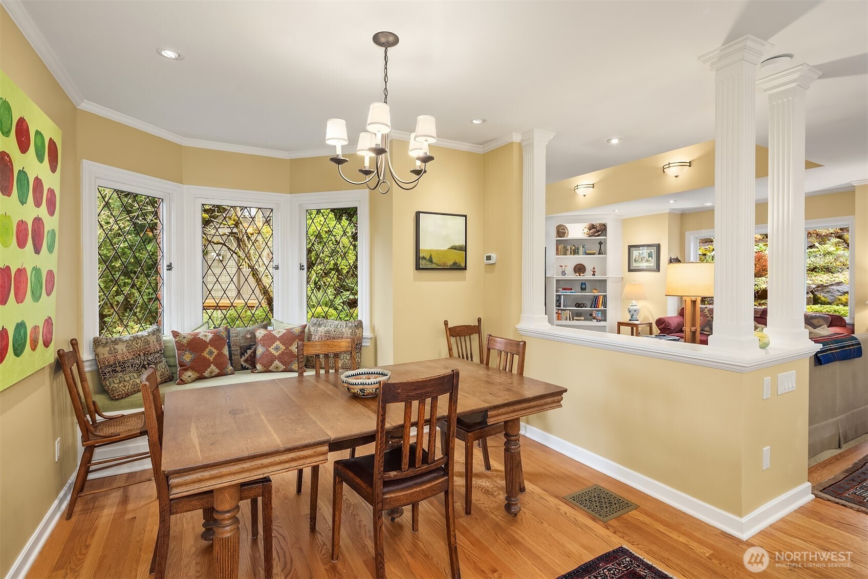 Informal dining area in kitchen