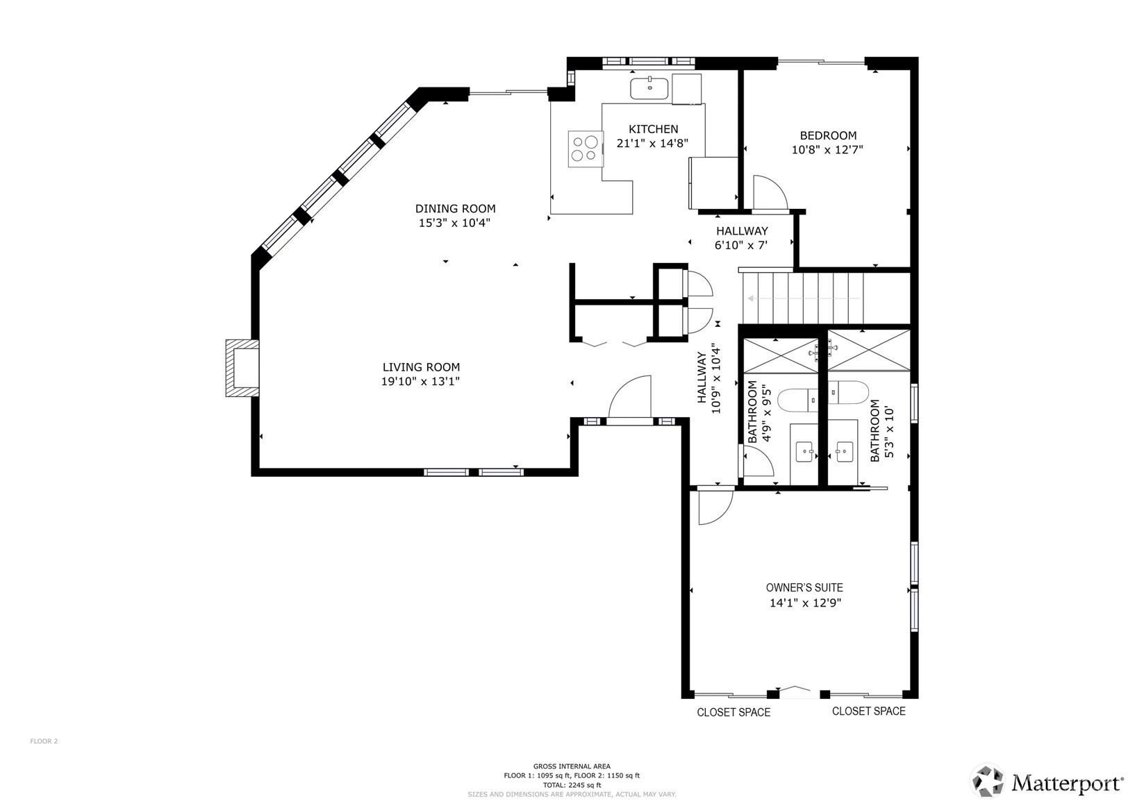 Main flloor layout with Owner Suite on the