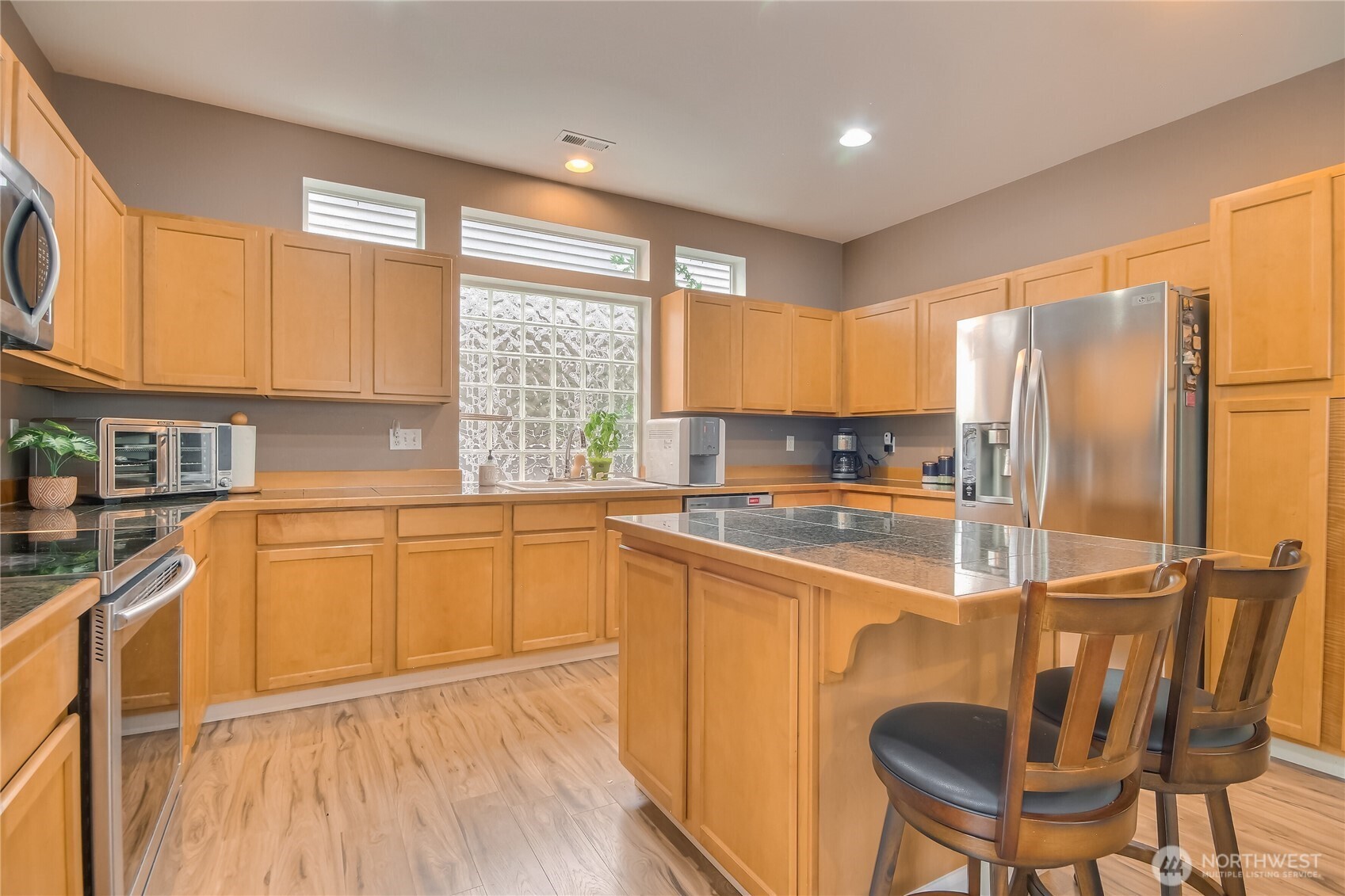 Wall of cabinets