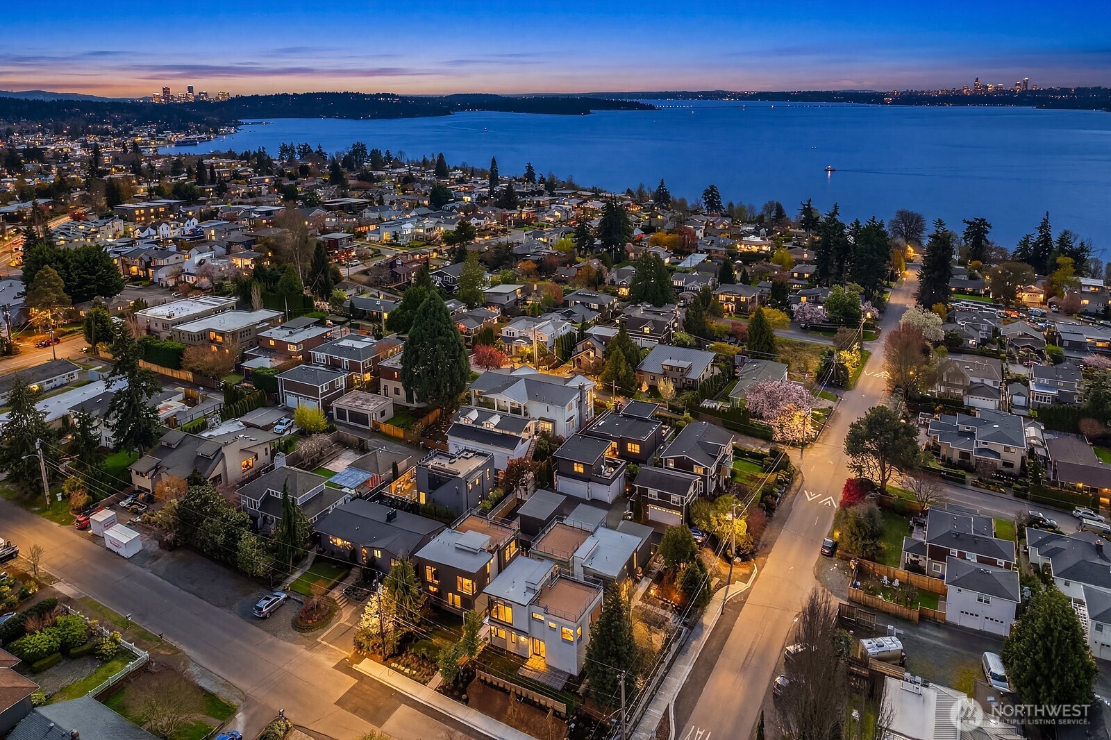 Seattle and Bellevue skylines are not far off from this peaceful West of Market perch. An exceptional home in a treasured locale – 3 bedroom, view new construction in this neighborhood is rarely available in this price range.