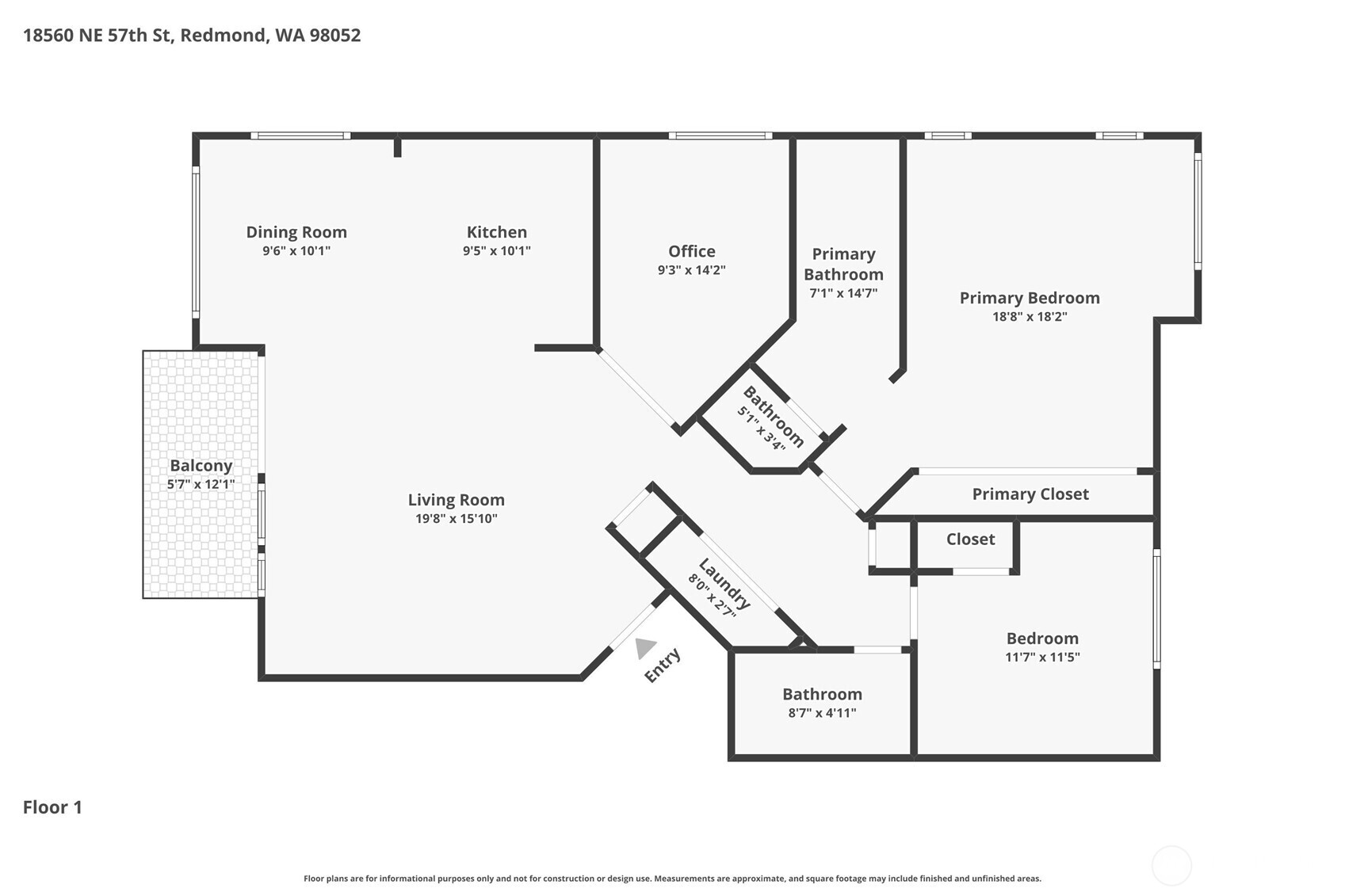 Unit floor plan.