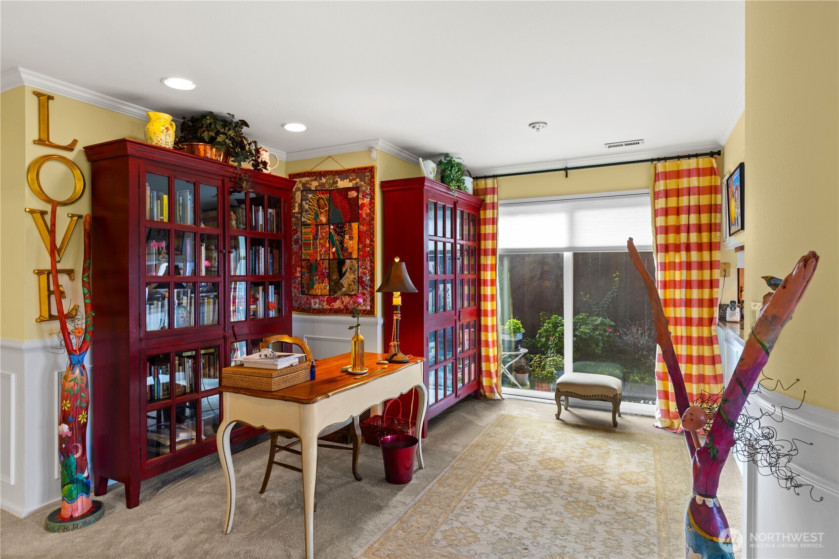 Office with access to the garden