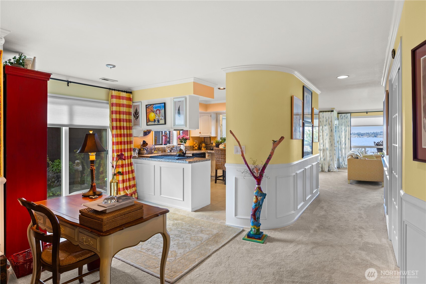 Bonus room currently being used as a studio but also perfect for entertaining with a wet bar.