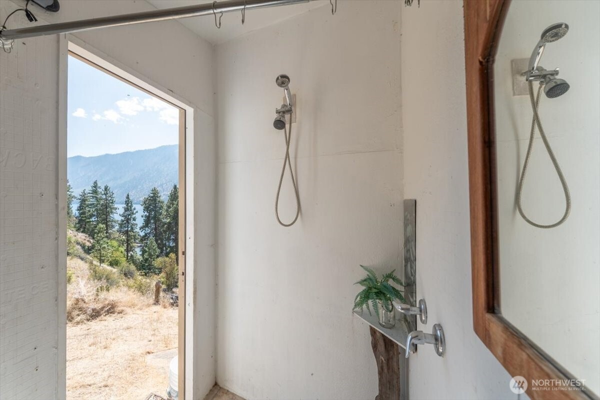 Shower/bathroom setup