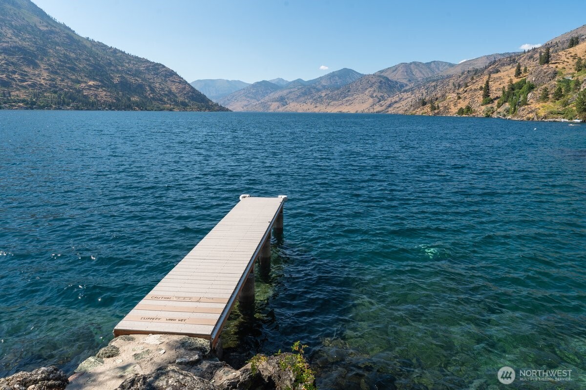 View of dock and uplake
