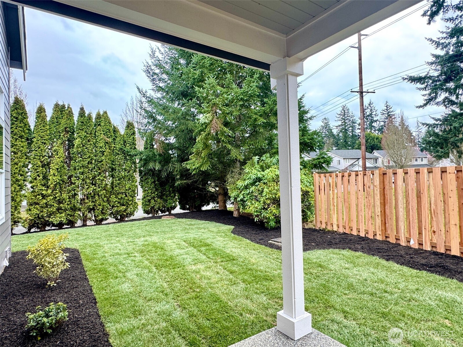 Looking down from upper hallway