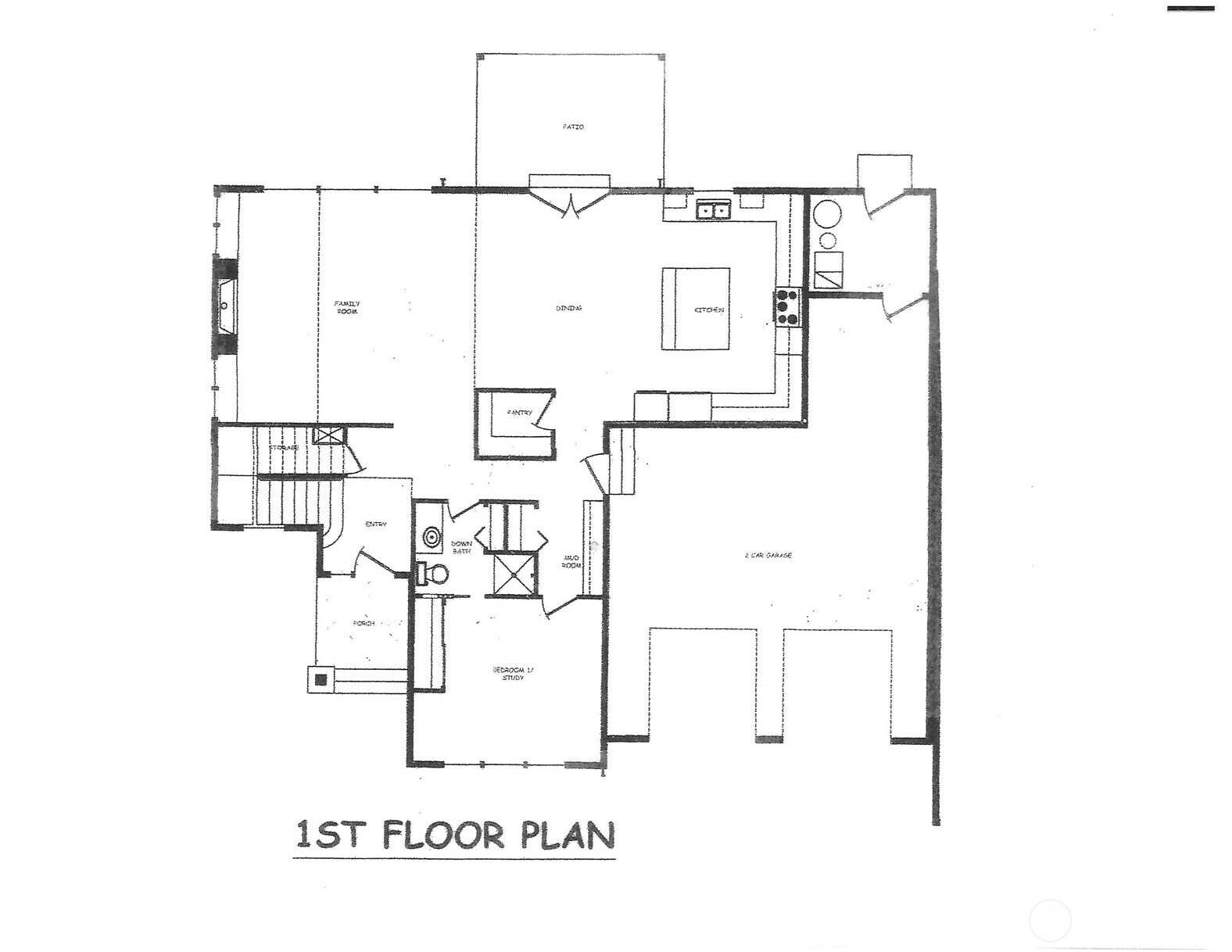 Upper floorplan, bedroom level