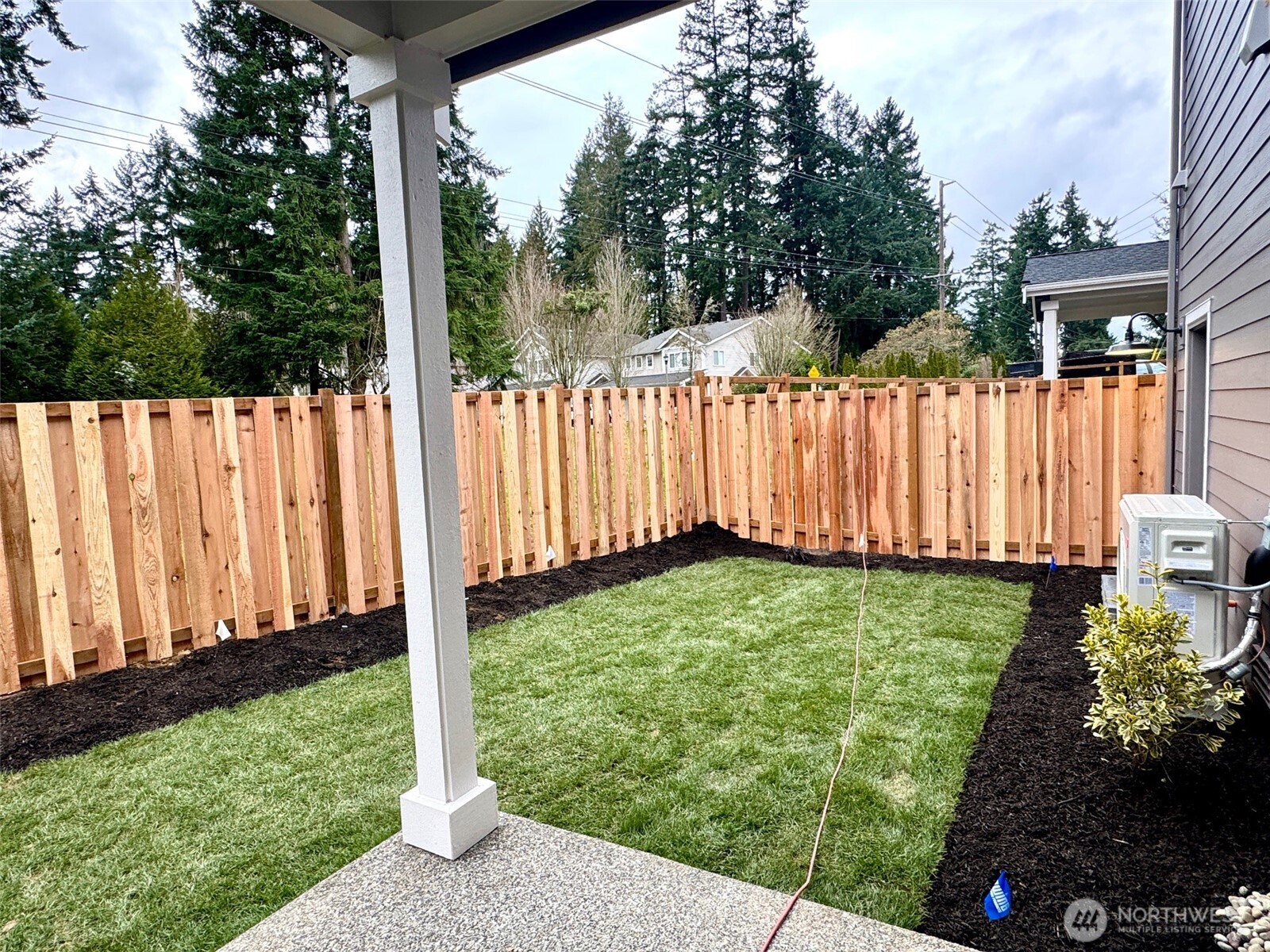 Laundry room on upper floor can be accessed from hallway, or directly from the primary suite bathroom.