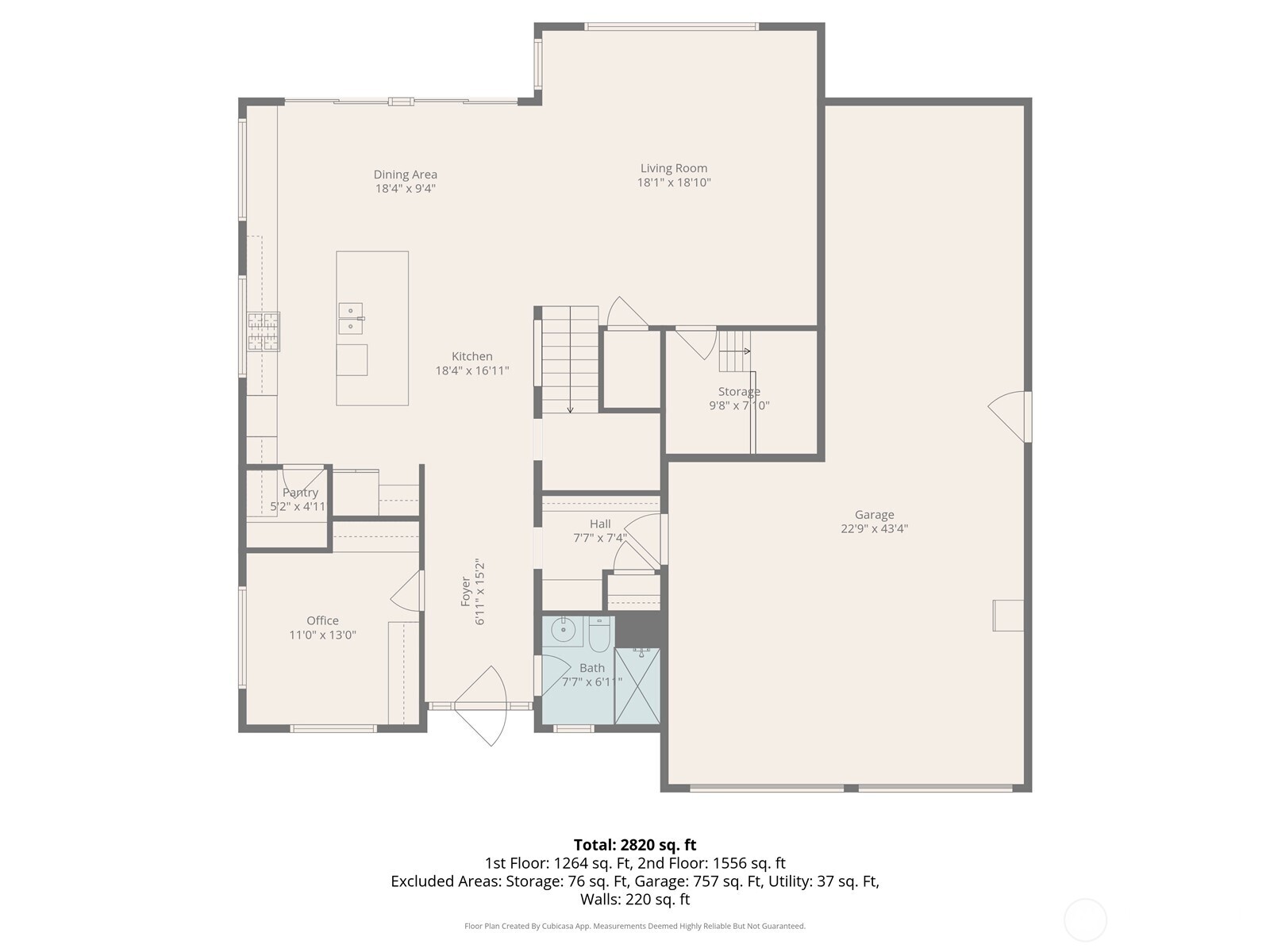 Main level floor plan.