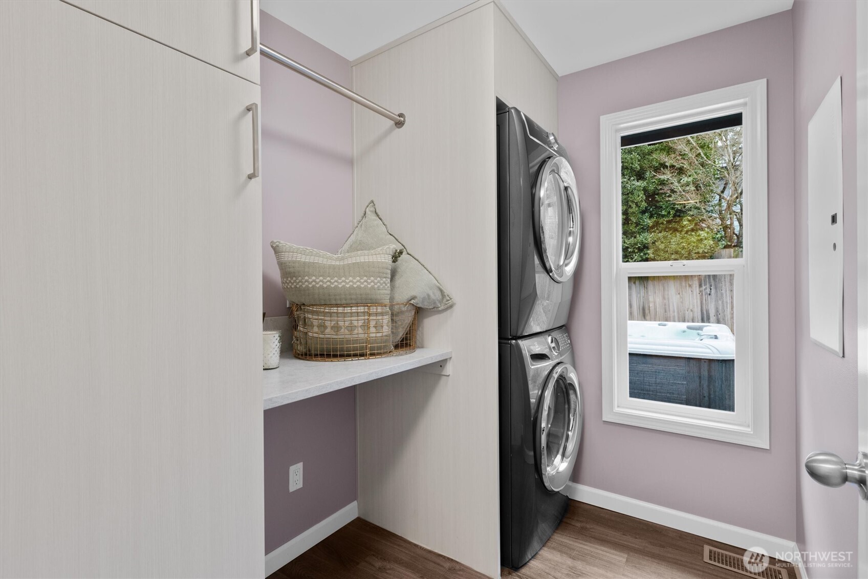 Dedicated interior laundry.