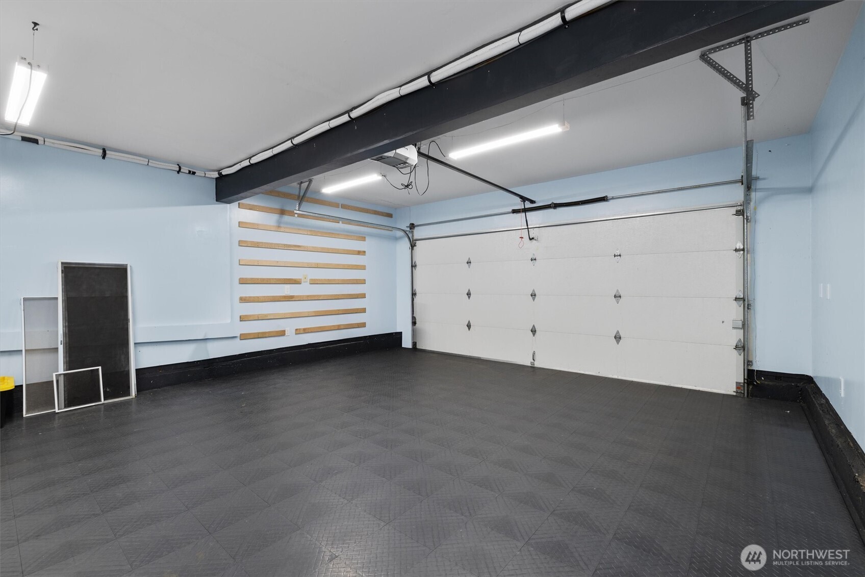 EV charging installed in garage.