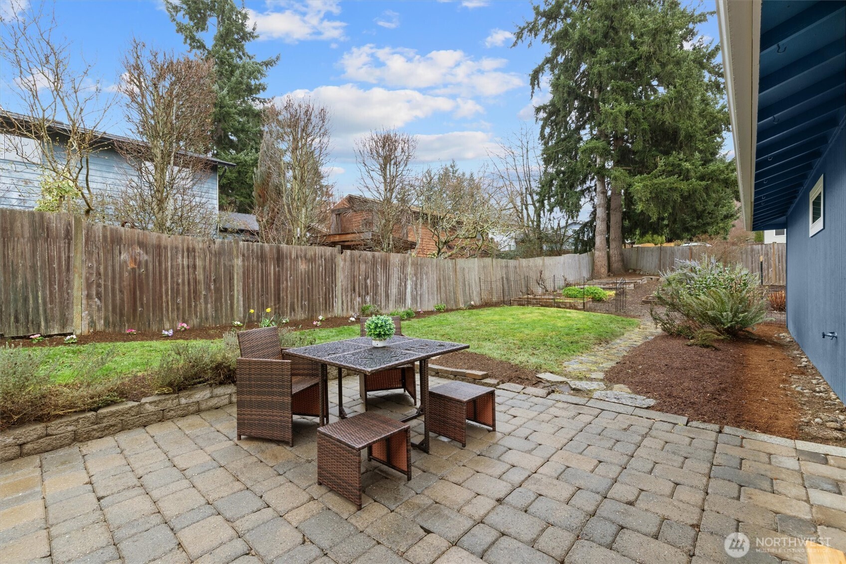 Patio is perfect for entertaining.