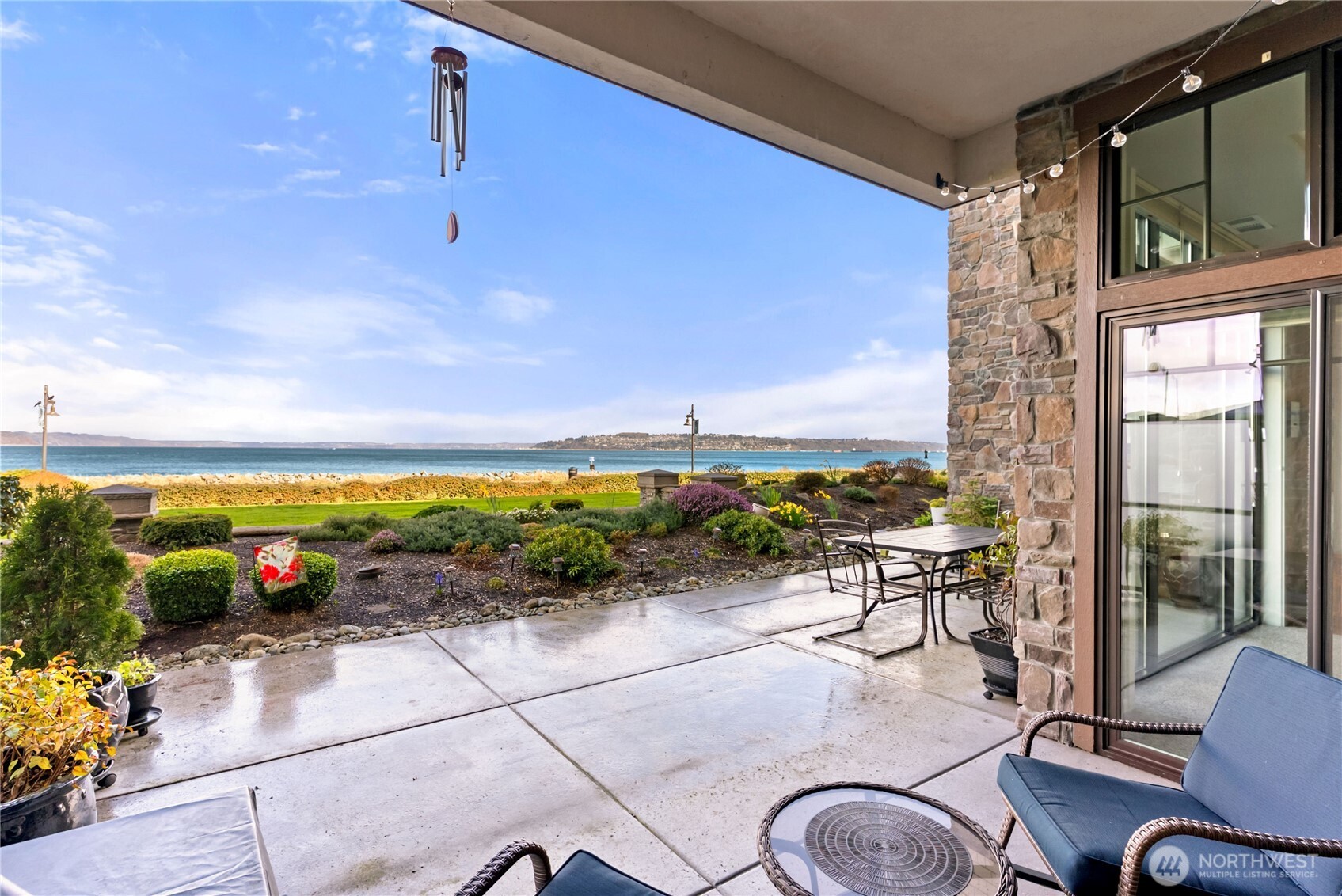 Relax and feel the cool breeze from the water.